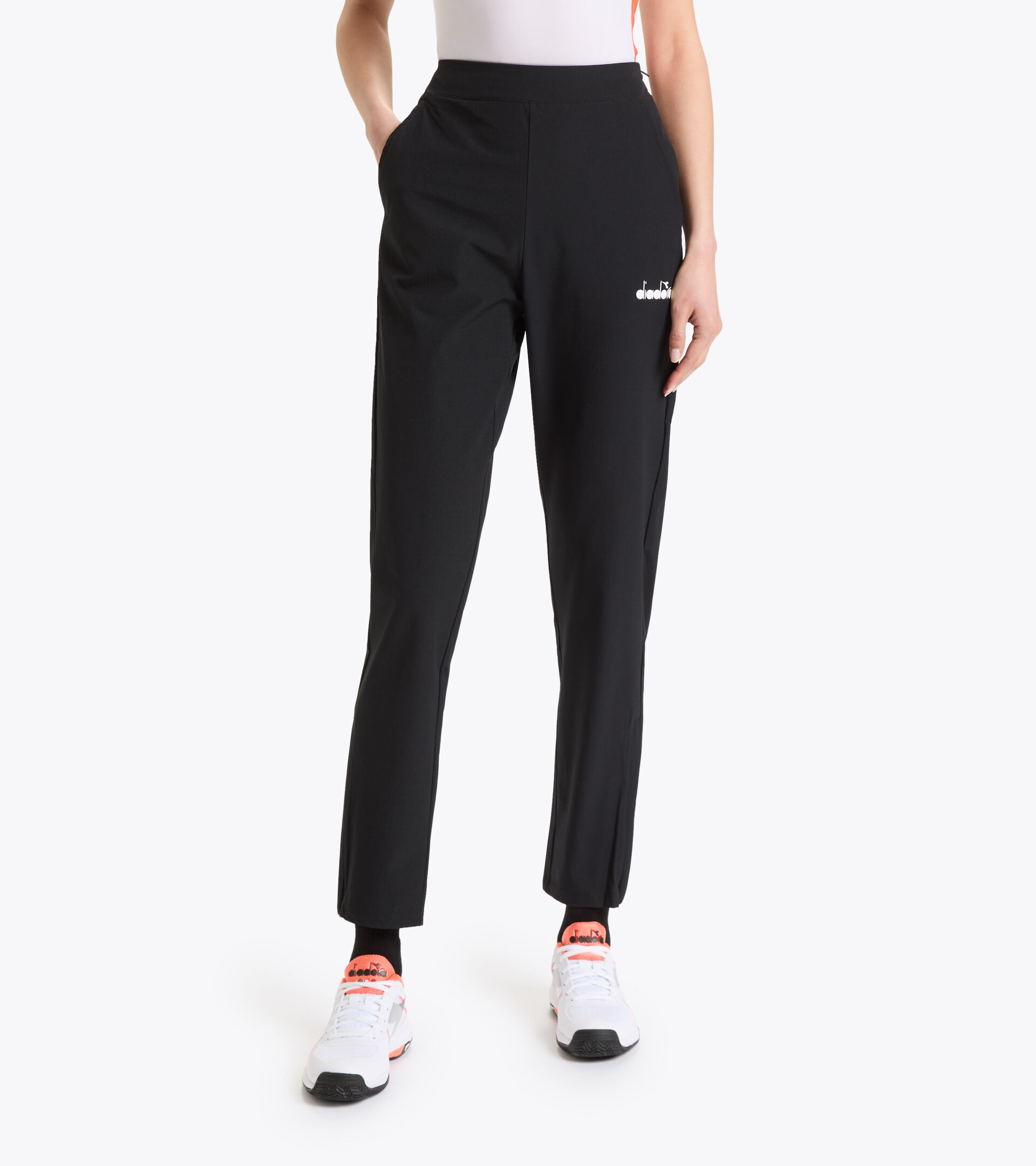 Pantaloni da tennis - Donna L. PANTS NERO - Diadora