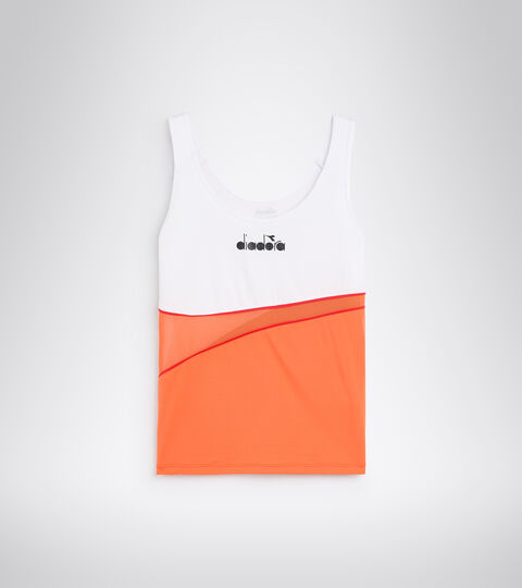 L. TANK ICON, NARANJA BERMELLON Camiseta sin mangas de tenis - Mujer L. TANK ICON NARANJA BERMELLON - Diadora