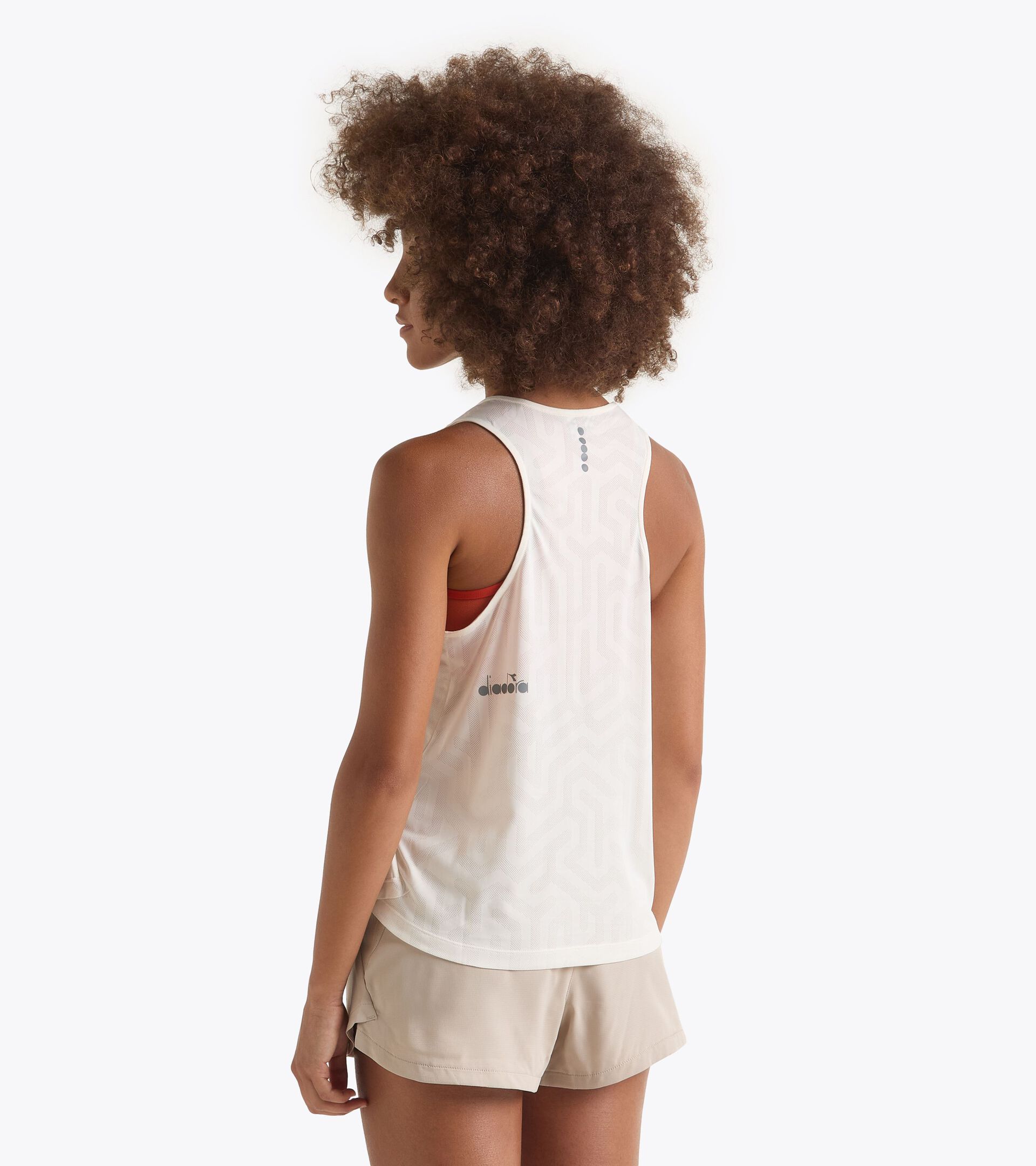 Running-Tanktop - Leichtes Coolcore-Gewebe - Damen L. SUPER LIGHT TANK WISPERN WEISS - Diadora