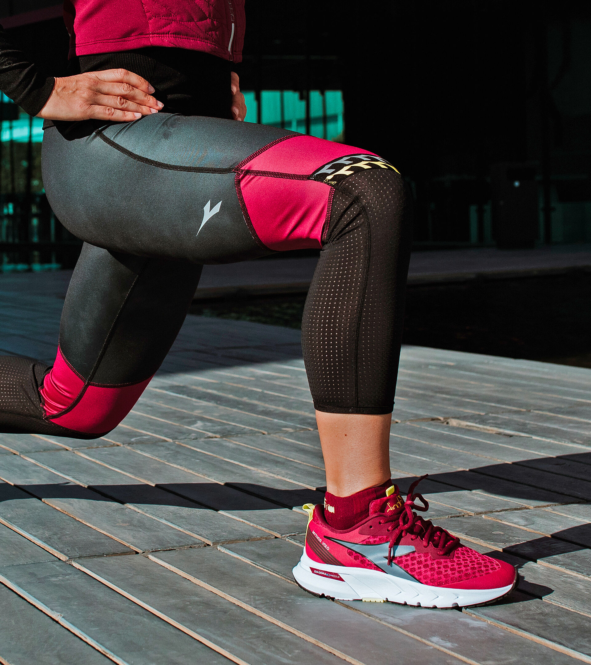 Laufschuh - Damen MYTHOS BLUSHIELD VOLO W KNALLIG ROSA/WSS/SILBER DD - Diadora