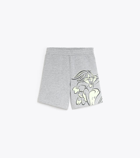 JU.BERMUDA WB, LIGHT MIDDLE GRAY MELANGE Cotton bermuda shorts - Boys & Girls JU.BERMUDA WB LIGHT MIDDLE GRAY MELANGE - Diadora