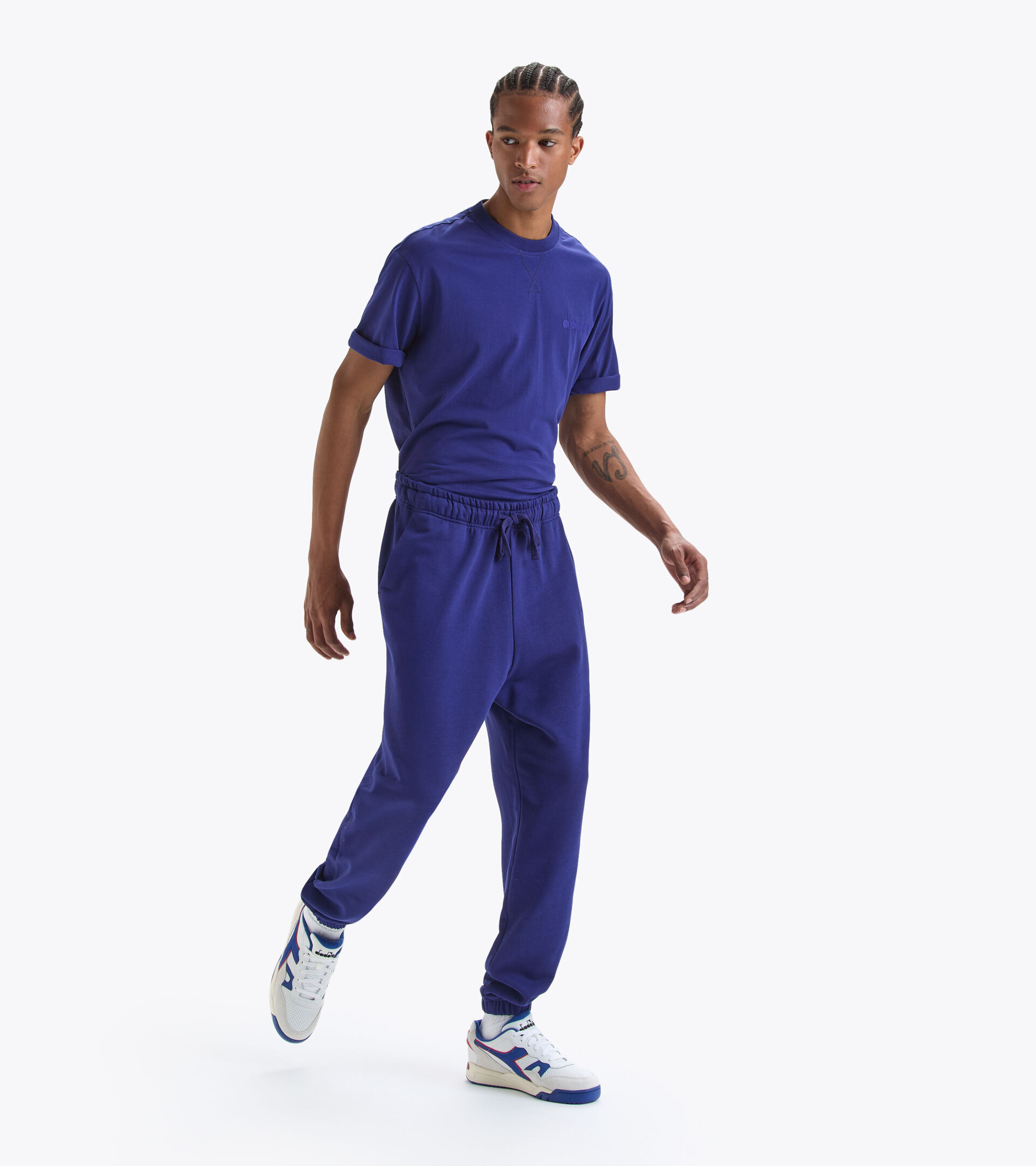 Cotton sweatpants - Gender neutral PANT SPW LOGO CIANOTIPO AZUL - Diadora