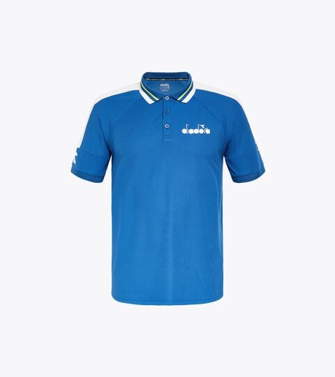 Tennis polo shirt - Men SS POLO ICON DEJA VU BLUE - Diadora