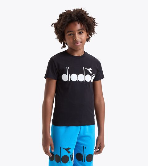 T-Shirt aus 100 % Baumwolle - Junge JB.T-SHIRT SS LOGO WATER COLOR SCHWARZ - Diadora