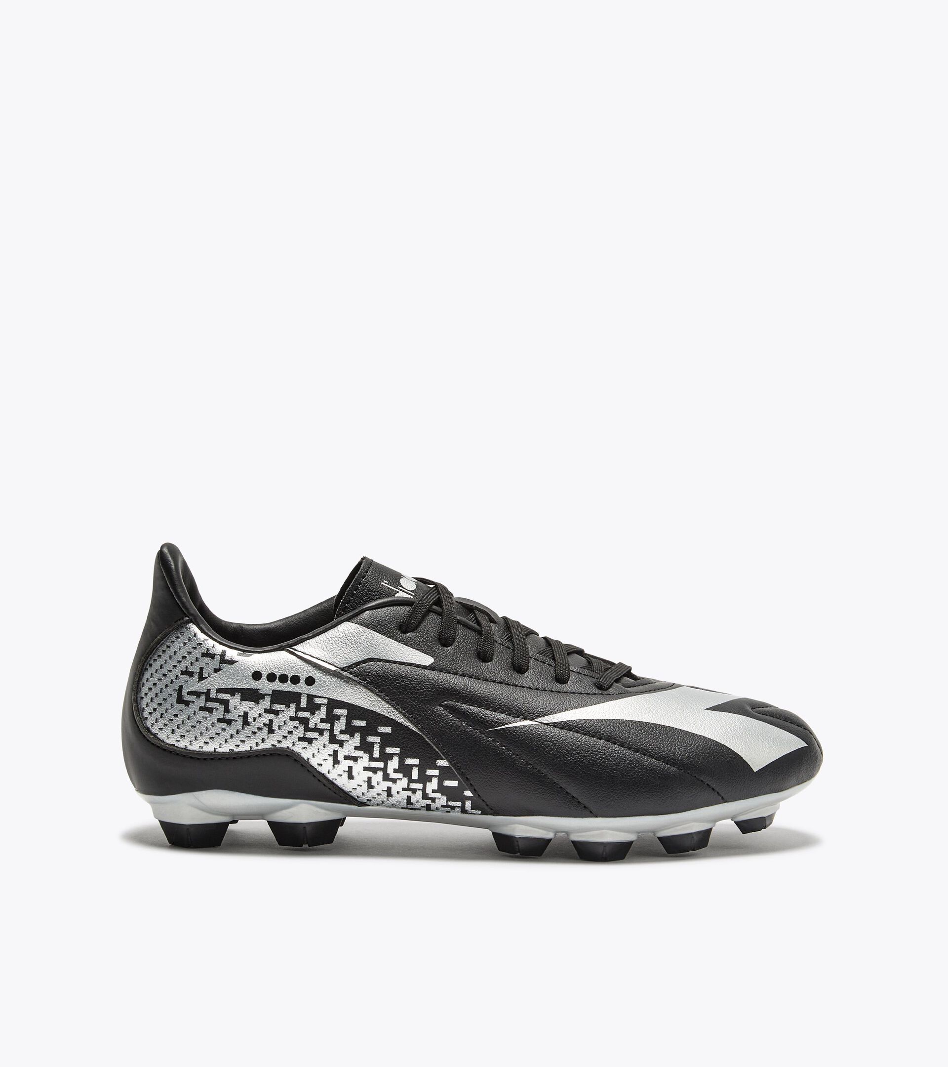 Calcio boots for firm ground - Men's MAXIMUS ELITE R LPU BLACK /SILVER DD - Diadora