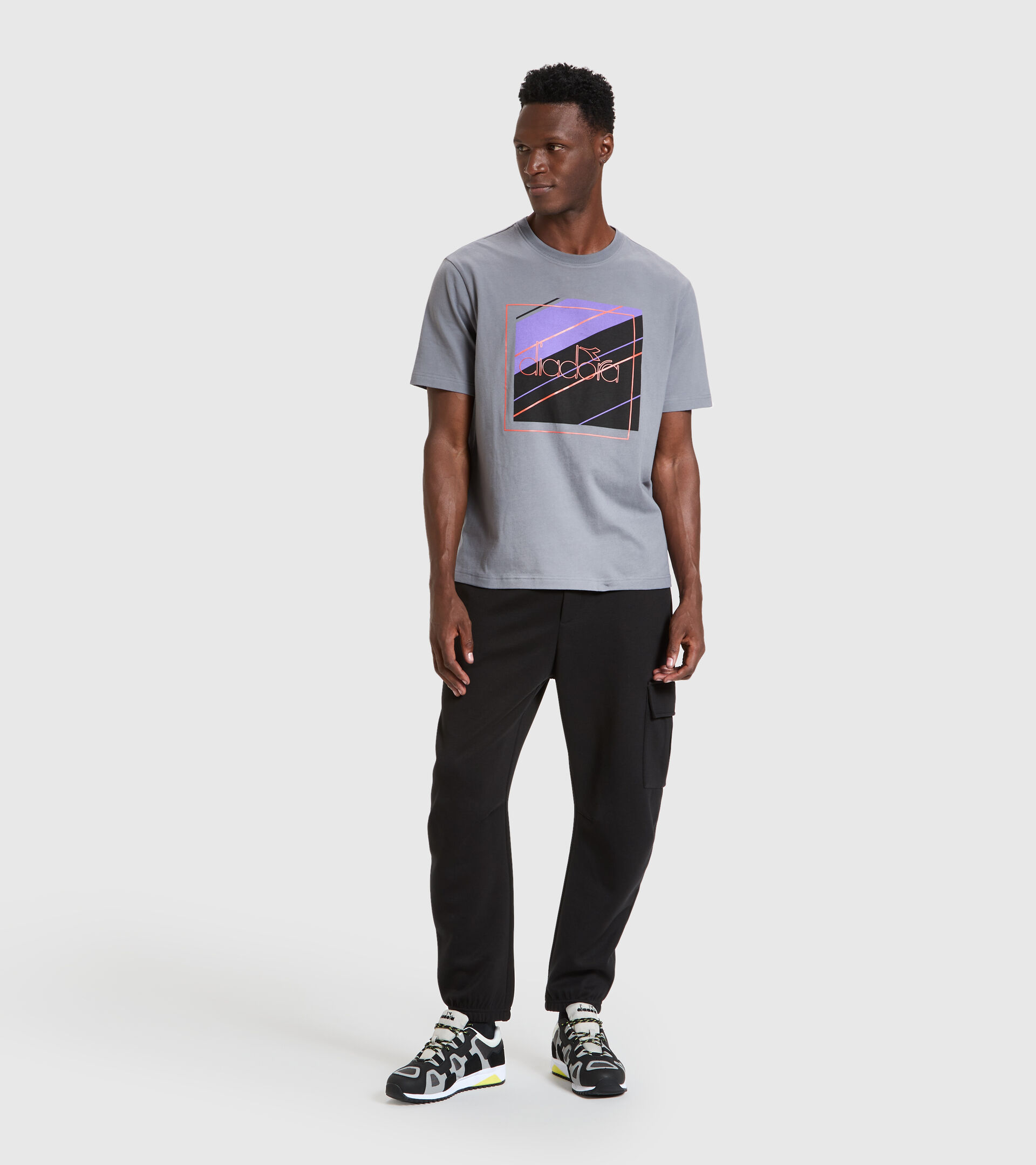 Sports trousers - Men PANT URBANITY BLACK - Diadora