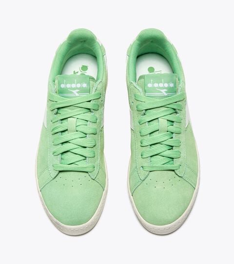 Sportschuh - alle Geschlechter GAME L LOW SUEDE WAXED WHITE/PISTACHIO GREEN - Diadora