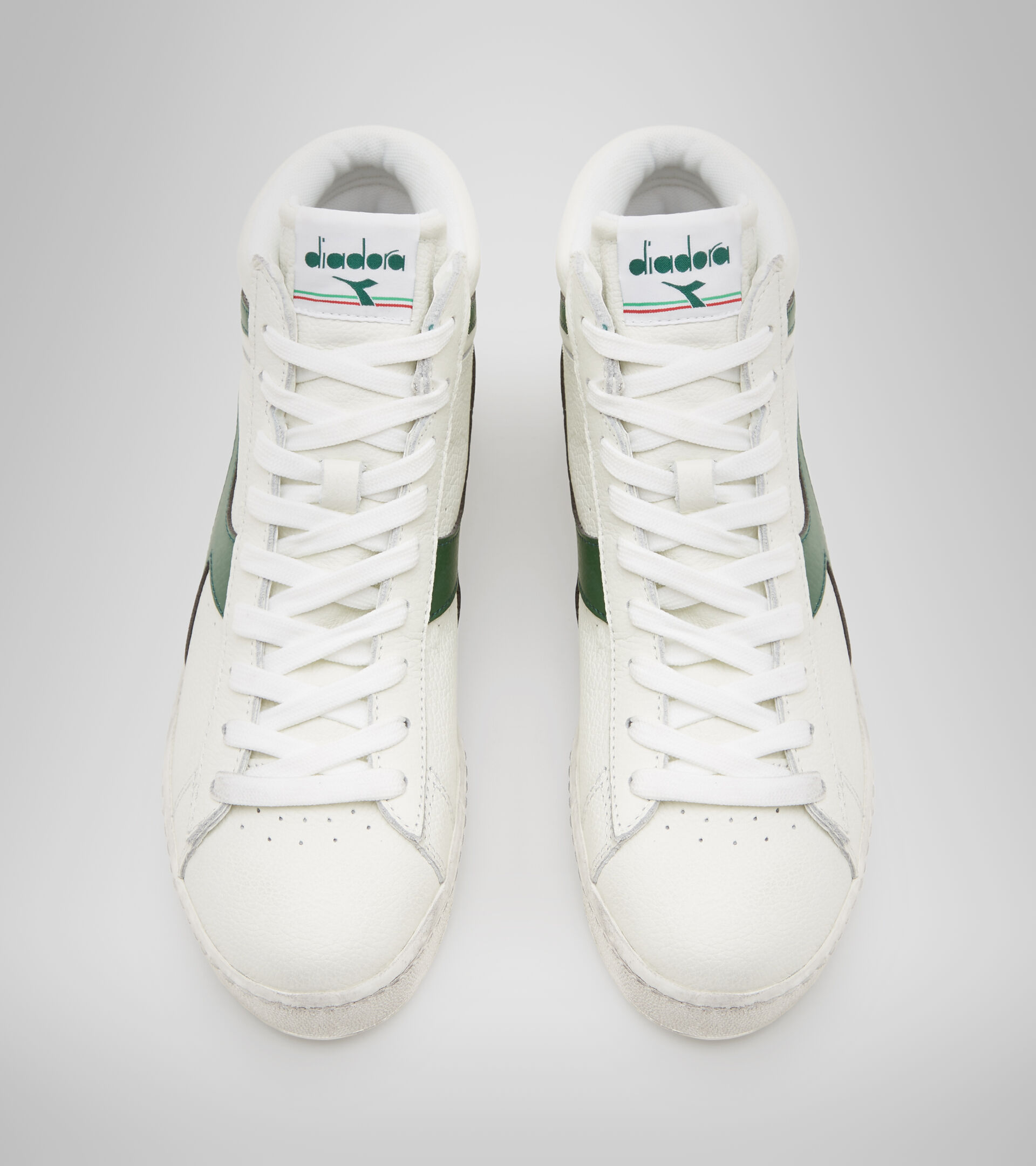 Footwear Sportswear UNISEX GAME L HIGH WAXED BIANCO/FOGLIAME Diadora