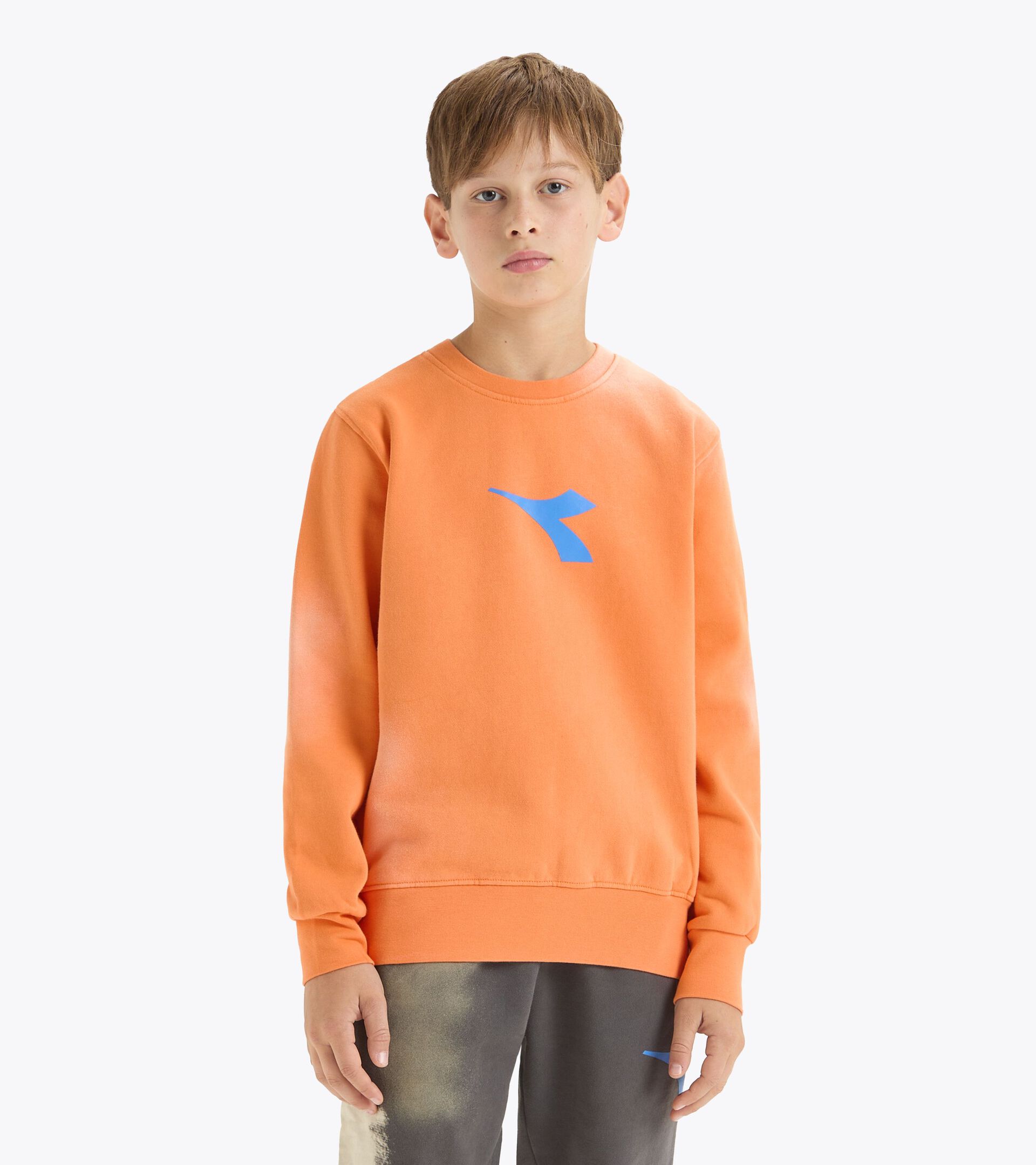 Crewneck sweatshirt - Boy JB.SWEATSHIRT CREW FADED LIGHT ORANGE - Diadora