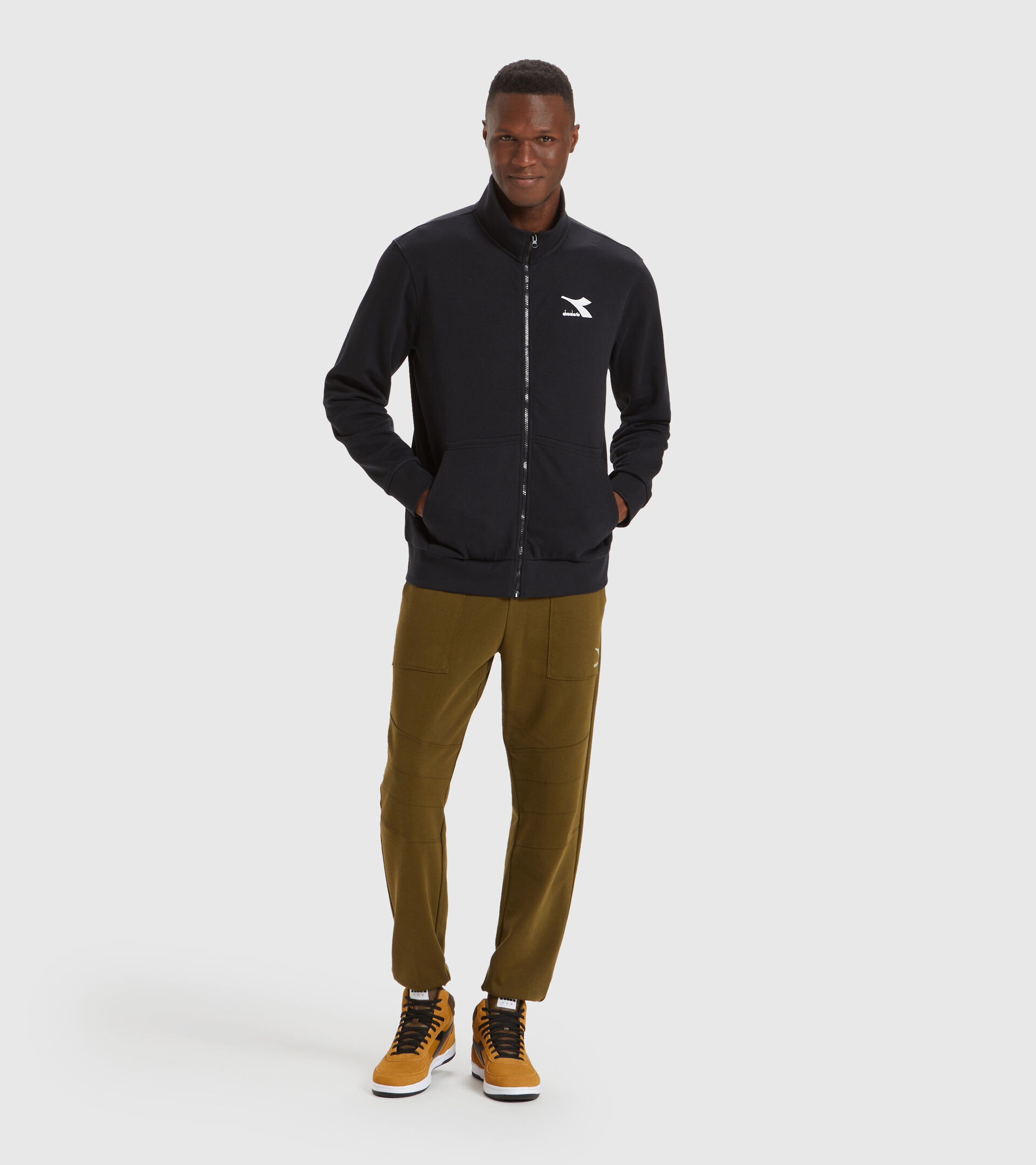 Crew-neck sweatshirt - Men SWEAT FZ CORE BLACK - Diadora