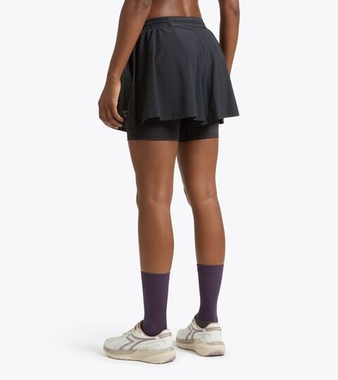 2-in-1 Running Shorts - Training - Women&rsquo;s L. SHORTS 2IN1 BLACK - Diadora