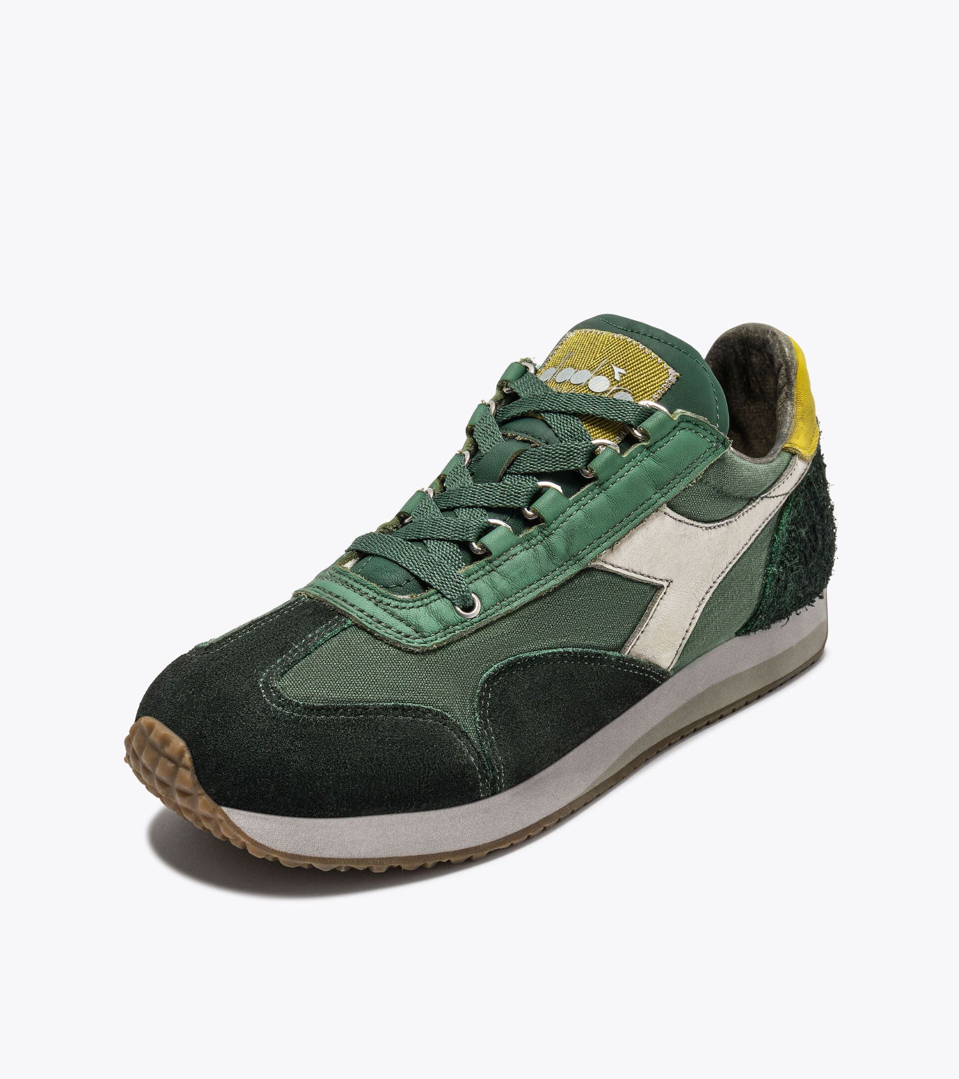 Low-profile Heritage sneaker - All-gender EQUIPE DIRTY SW EVO HUNTER GREEN - Diadora