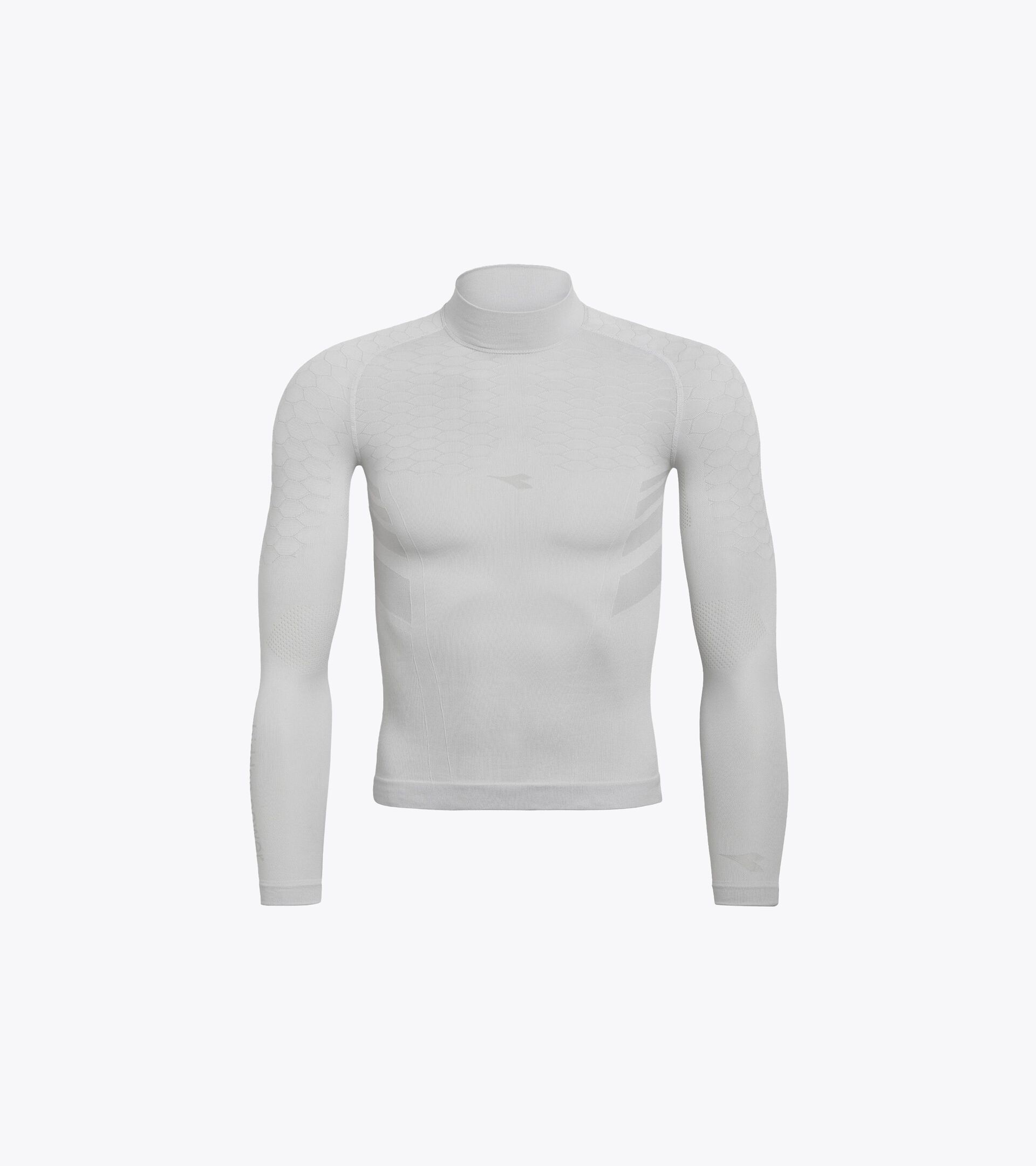 Long-sleeved training t-shirt - Men LS TURTLE NECK ACT OPTICAL WHITE - Diadora