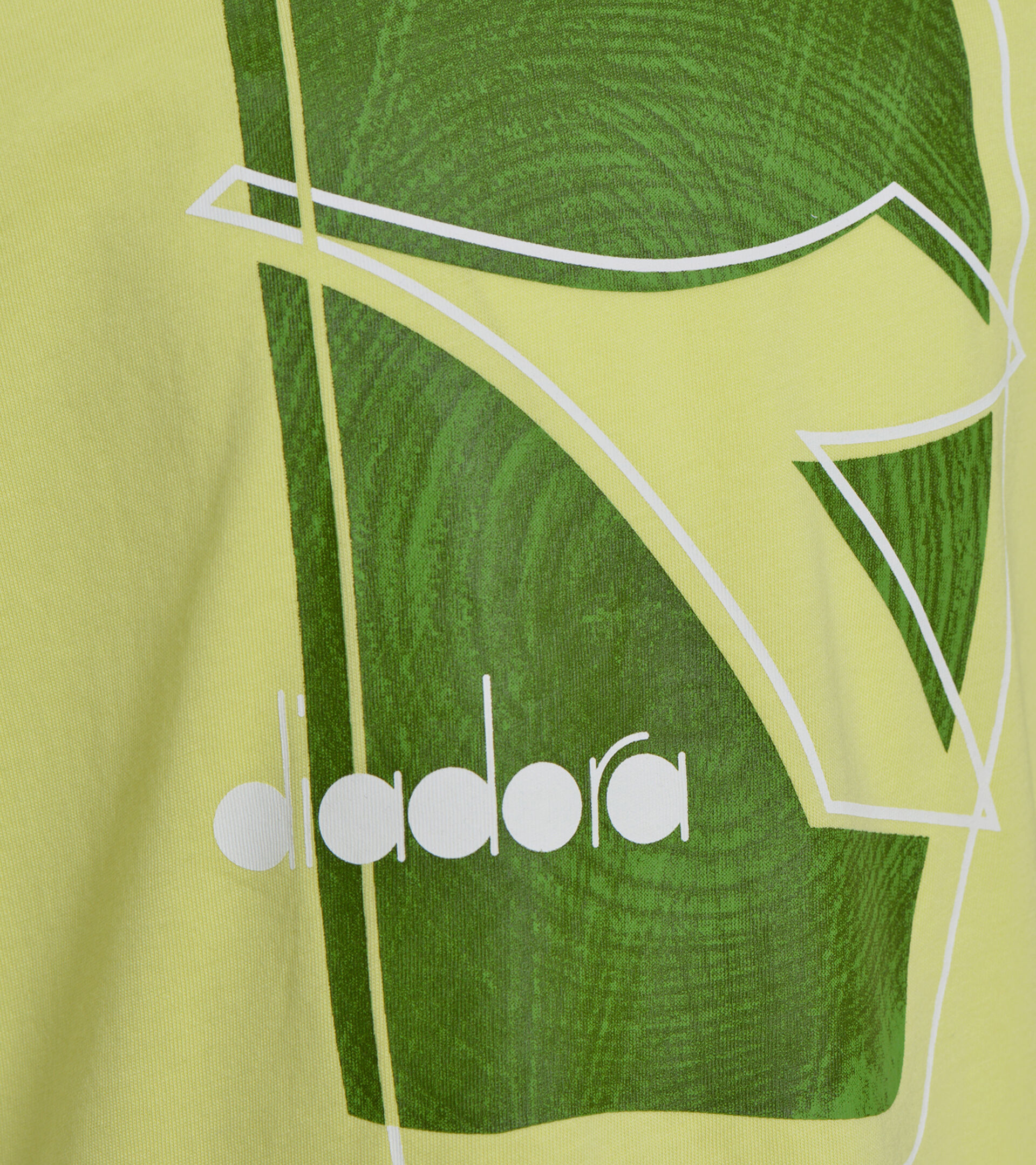 T-shirt with logo - Boys and girls JU. T-SHIRT SS ELEMENTS GREEN SUNNY LIME - Diadora