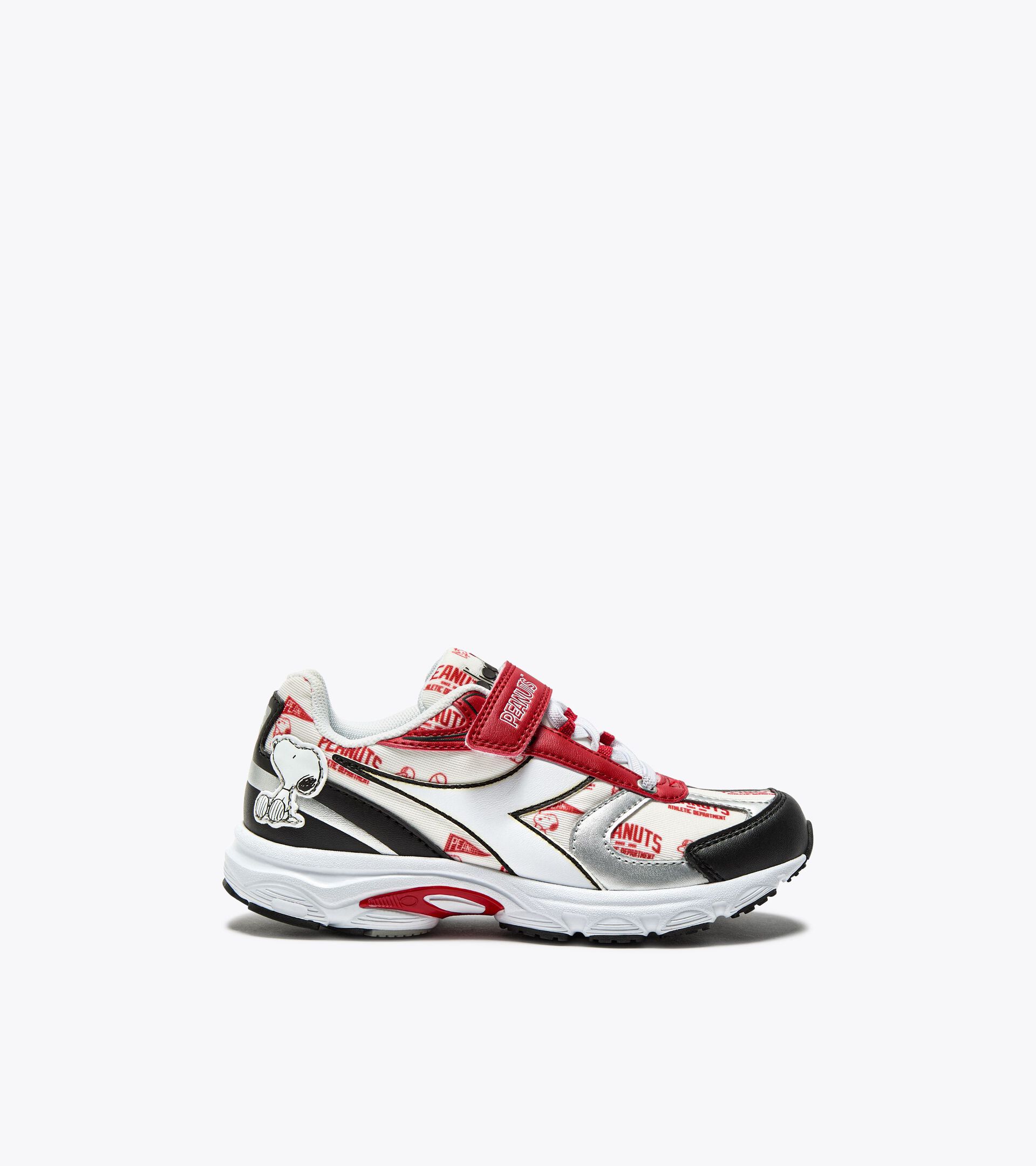 Peanuts sports sneakers - Boys - 4 to 8 years old SAO-KO 280 PEANUTS PS WHITE/BLACK/SALSA - Diadora