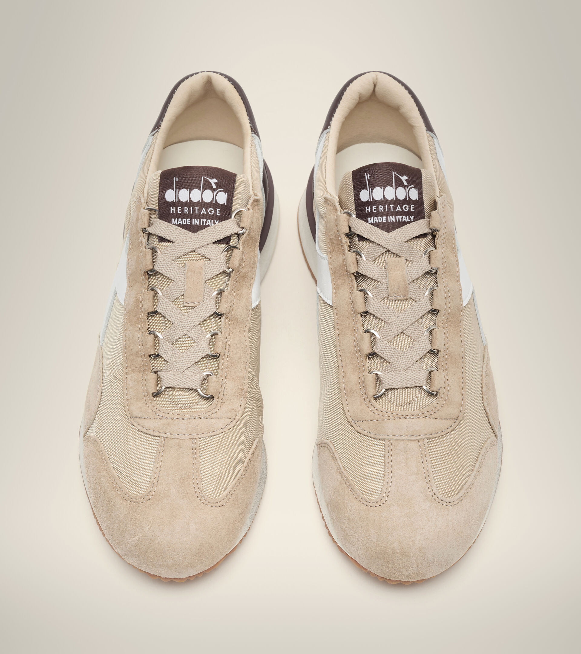 Footwear Heritage UNISEX EQUIPE MAD ITALIA NUBUCK SW BEIGE SAFARI Diadora