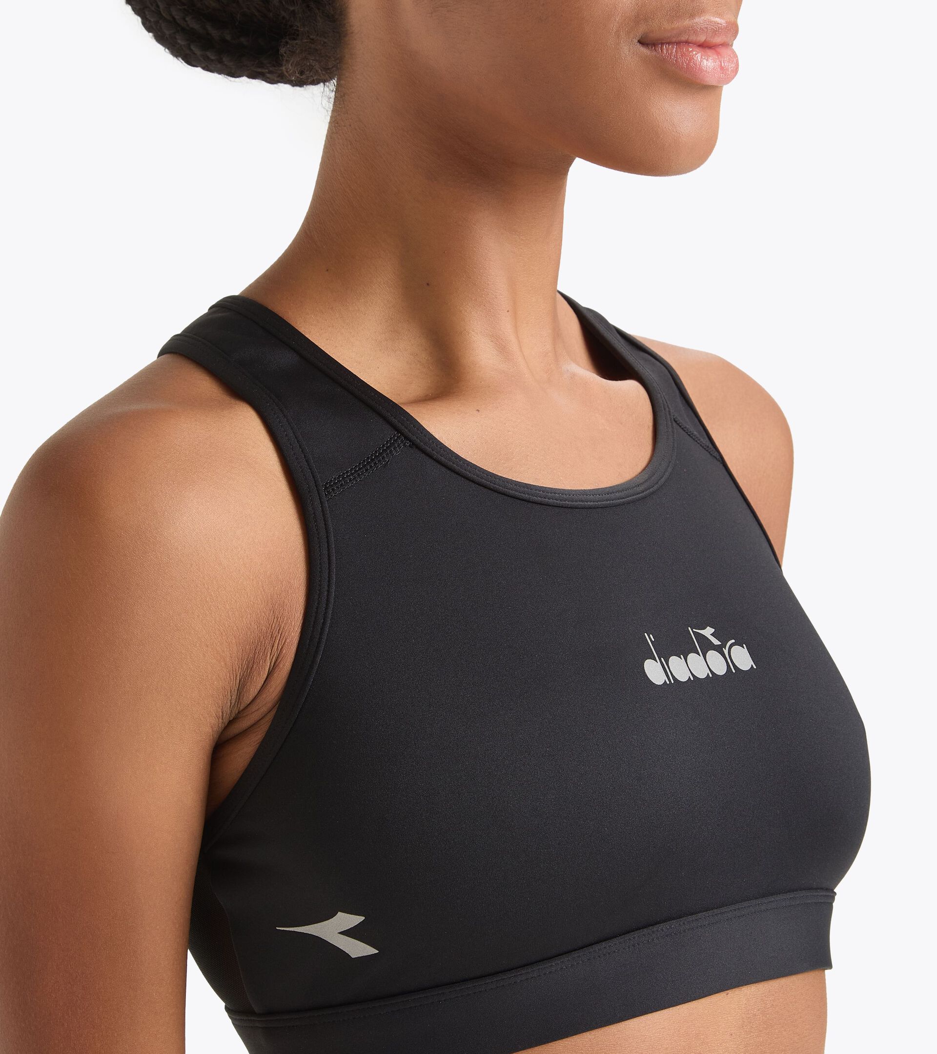 Bra a sostegno medio - Donna L. MEDIUM BRA NERO - Diadora
