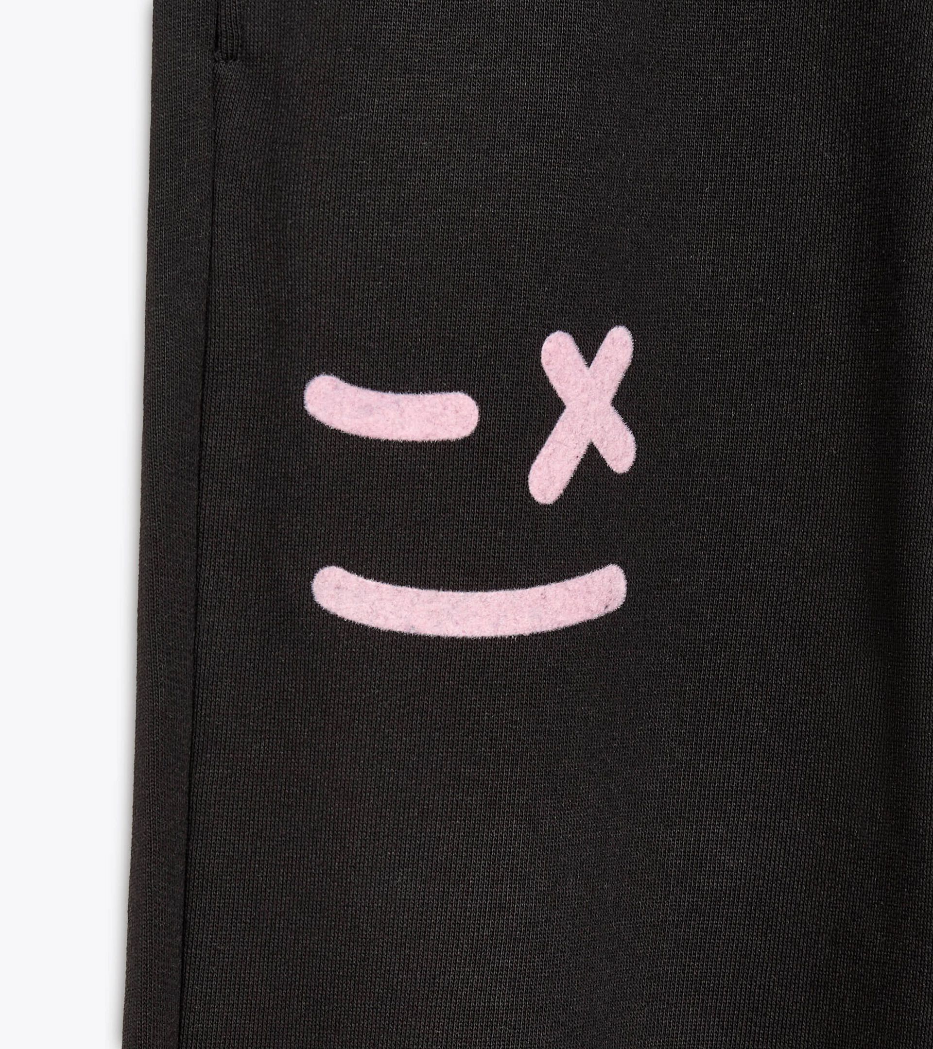 Joggers - Fit comfort - Girl JG. JOGGER PANTS PINK SMILE BLACK - Diadora