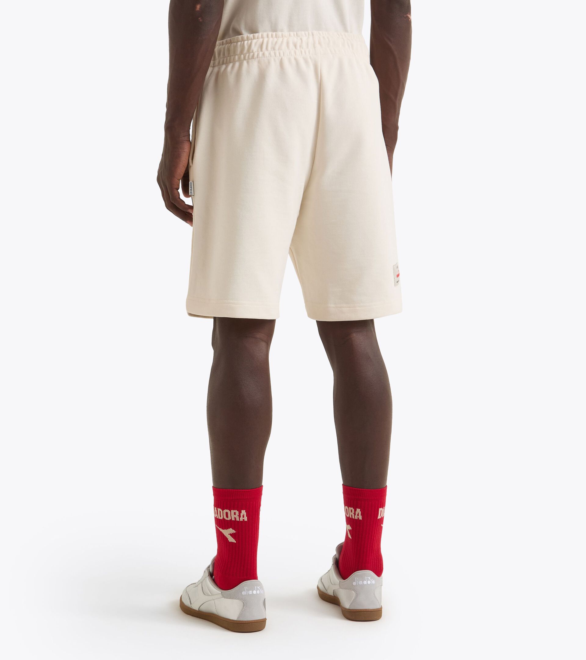 Legacy bermuda pants made from cotton - Made in Italy - All-gender BERMUDA LEGACY WHITE ALYSSUM - Diadora