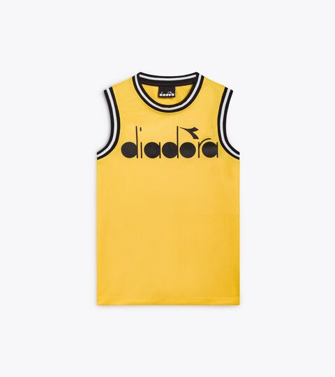 Débardeur de sport en mesh - Garçon JB. TANK BASKETBALL JAUNE OCRE - Diadora
