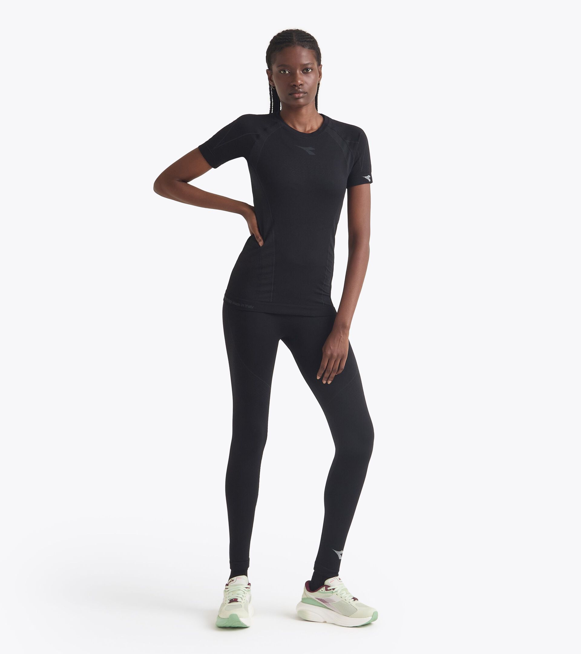 Technical running leggings - Made In Italy - Women’s L. TIGHTS STRATOZERO BLACK - Diadora
