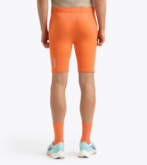 STRATOUNO HALF-TIGHT, ORANGE NECTARINE Technical shorts for temperature control - Running - Men’s STRATOUNO HALF-TIGHT ORANGE NECTARINE - Diadora