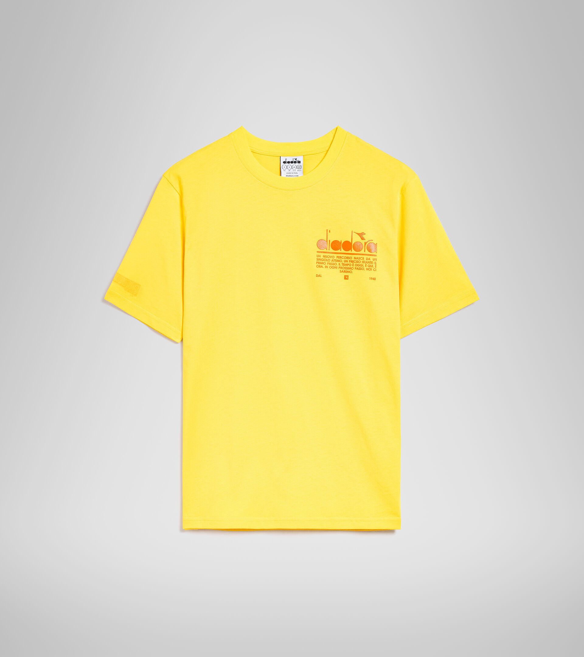 T-Shirt aus Baumwolle - Unisex T-SHIRT SS MANIFESTO SCHEIBE GELB - Diadora