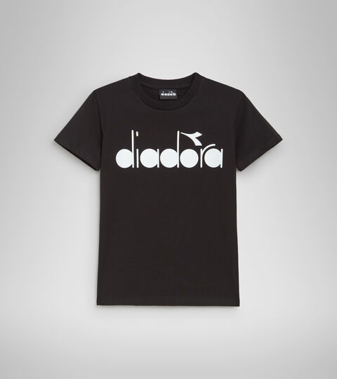 T-shirt noir - Garçon JB.T-SHIRT D BLACK/OFF WHITE - Diadora