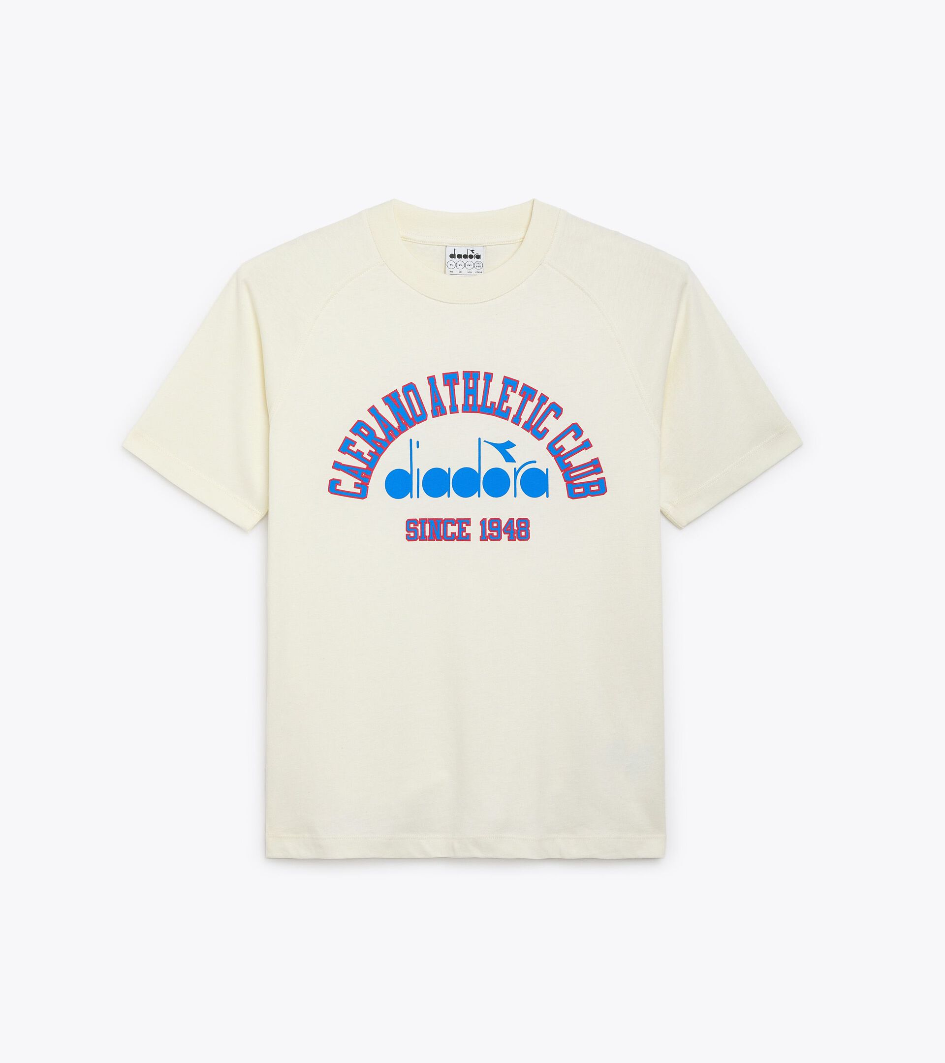T-shirt - Gender Neutral T-SHIRT SS 1948 ATHL. CLUB BUTTER WHITE - Diadora