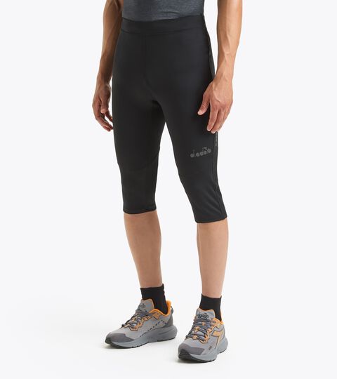 3/4 leggings pants - Men 3/4 TIGHTS RUN CREW BLACK - Diadora