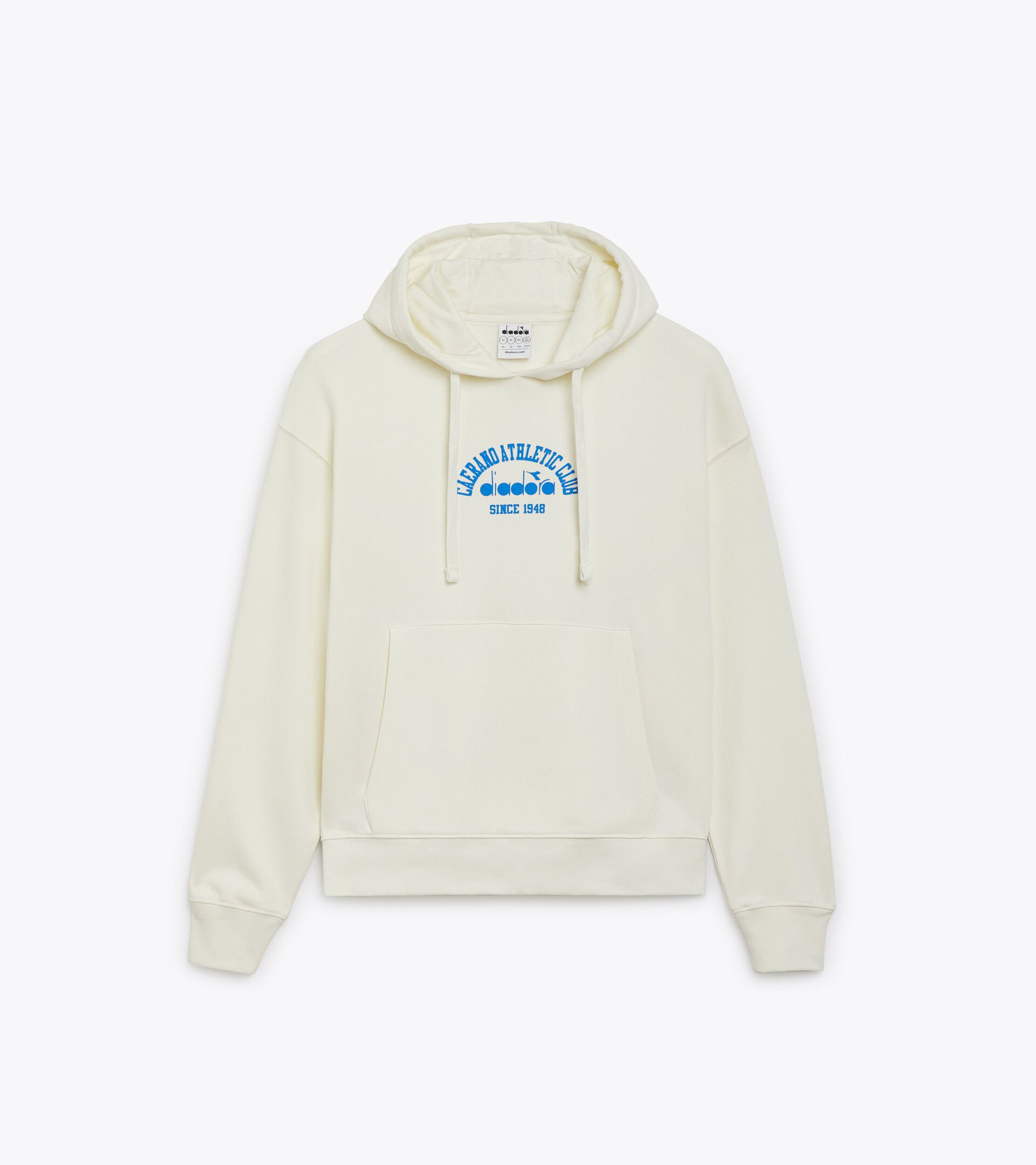 Sweatshirt mit Kapuze - Gender Neutral HOODIE 1948 ATHL. CLUB VANILLE EIS WEISS - Diadora