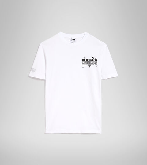T-SHIRT SS MANIFESTO, BLANC VIF T-shirt en coton biologique - Unisexe T-SHIRT SS MANIFESTO BLANC VIF - Diadora