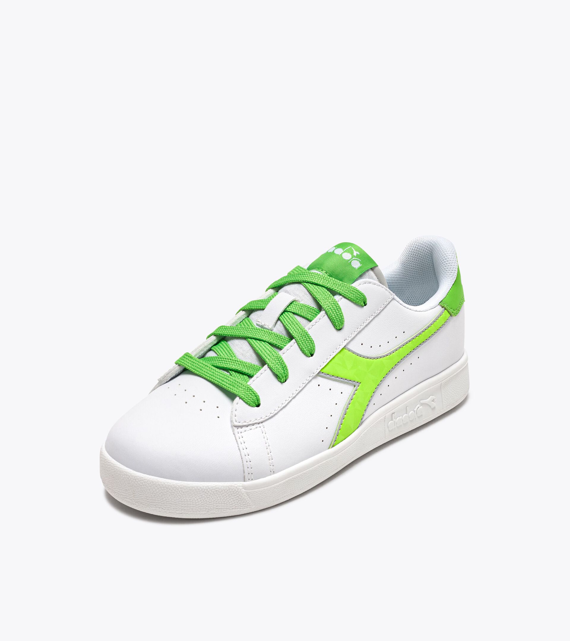 Sports shoes - Youth - 8-16 years GAME P VIRTUAL GS WHITE/GREEN FLASH - Diadora