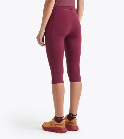 L. 3/4 TIGHTS RUN CREW, ROJO BANDERA Mallas de running 3/4§Mujer L. 3/4 TIGHTS RUN CREW ROJO BANDERA - Diadora