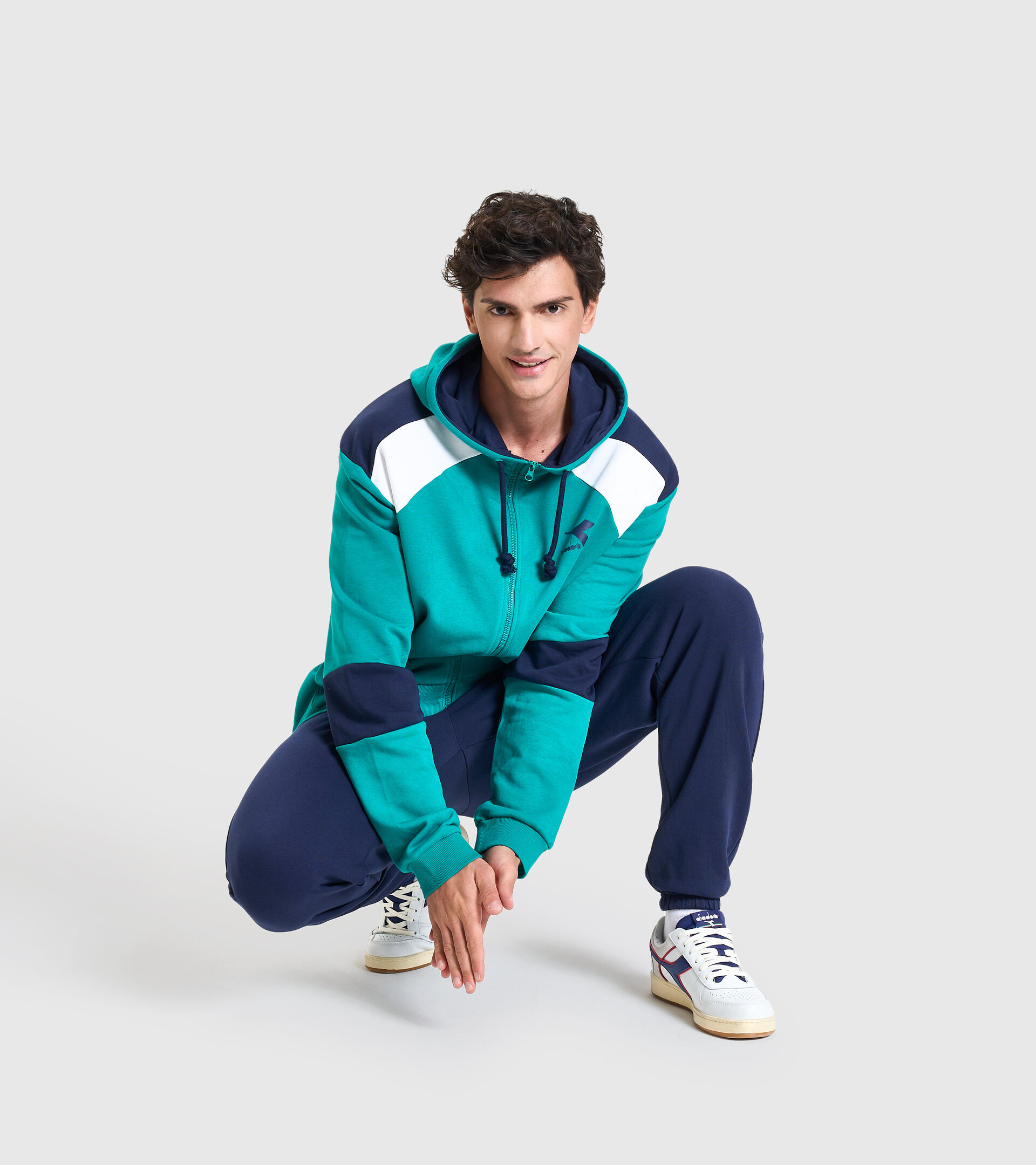 Tracksuit - Men TRACKSUIT HD FZ CORE GREEN SHADOW - Diadora