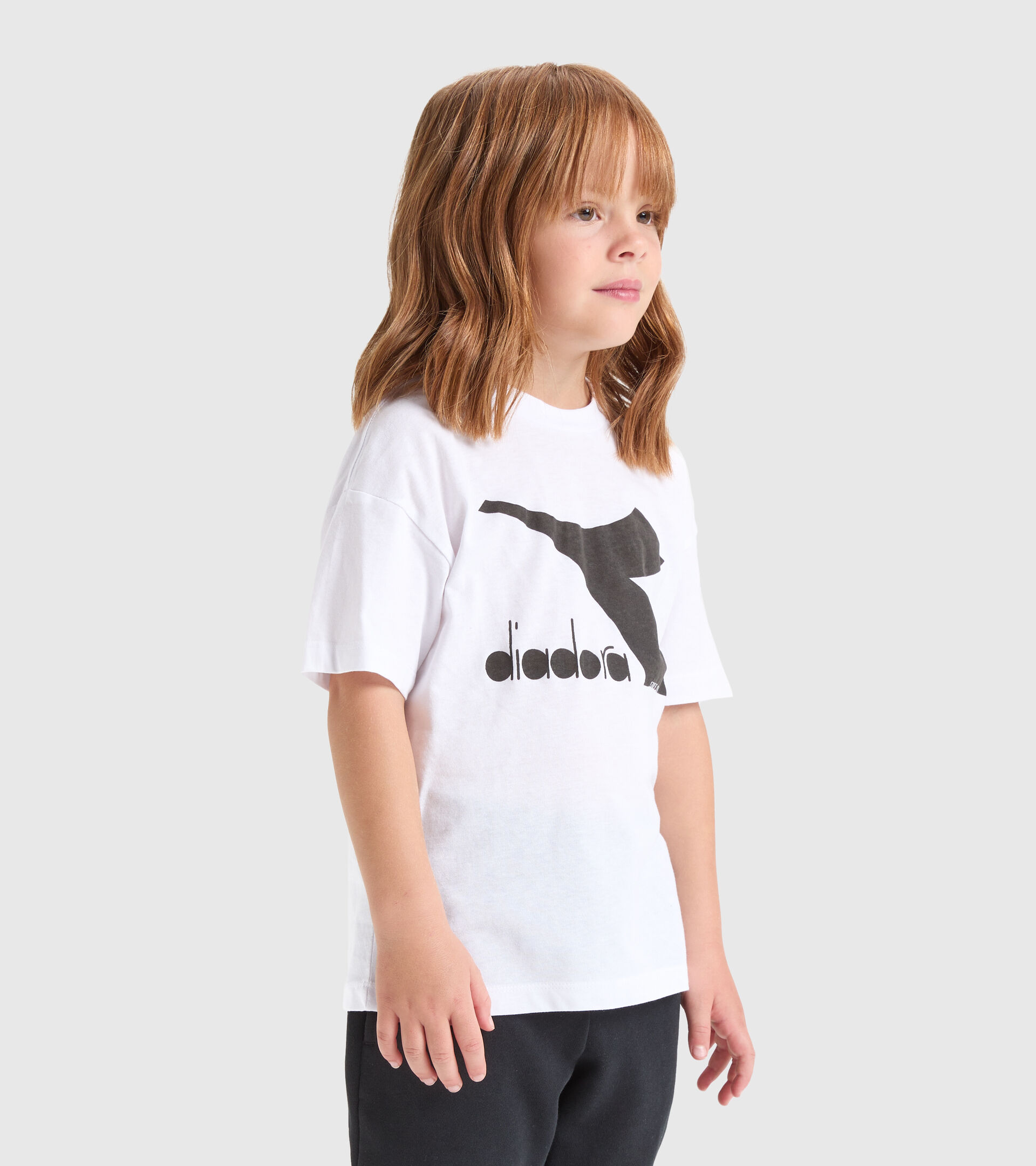 T-shirt sportiva - Bambini/e JU. T-SHIRT SS CHROMIA BIANCO OTTICO - Diadora