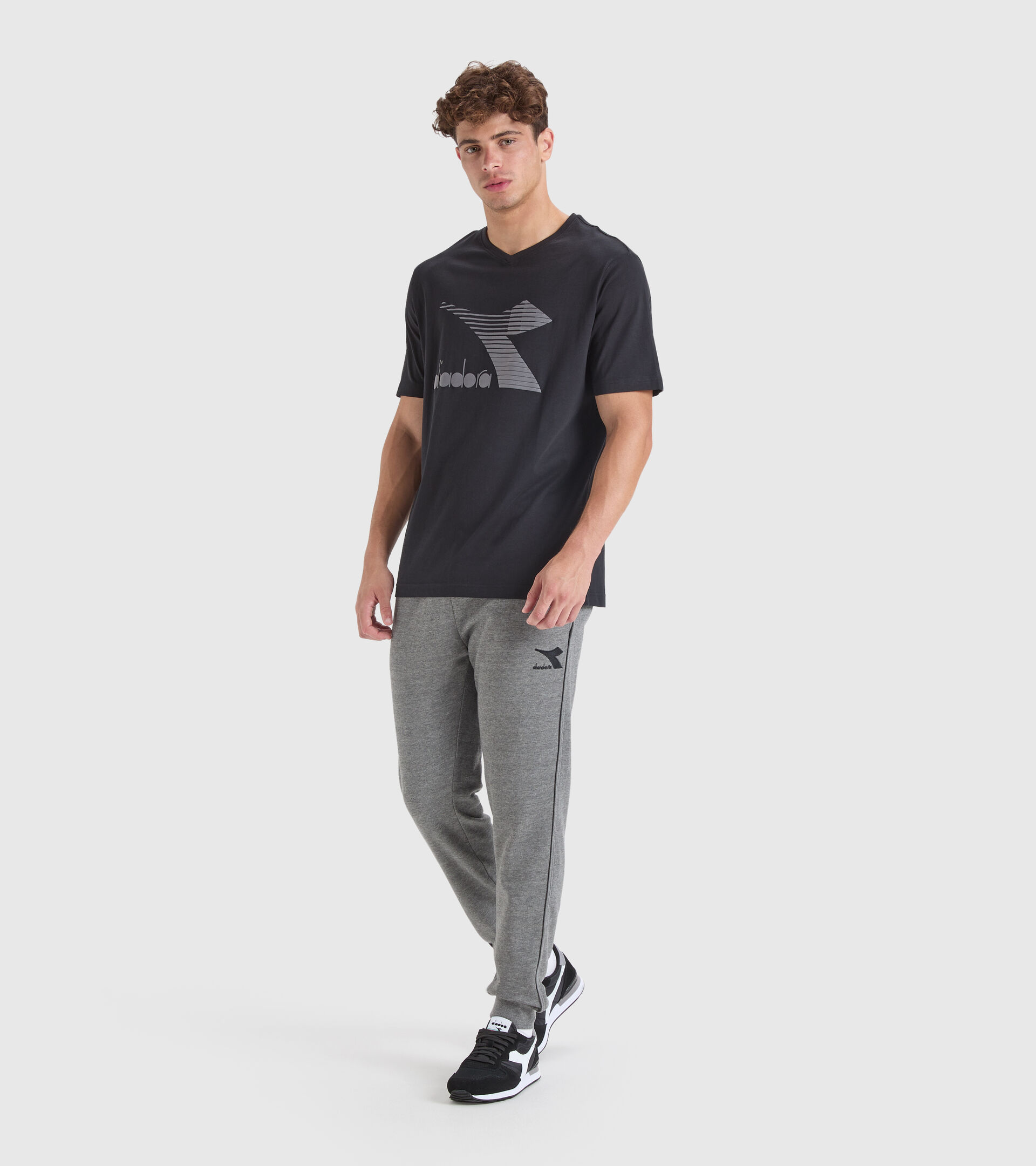 Camiseta de algodón - Hombre T-SHIRT SS DRIFT NEGRO - Diadora