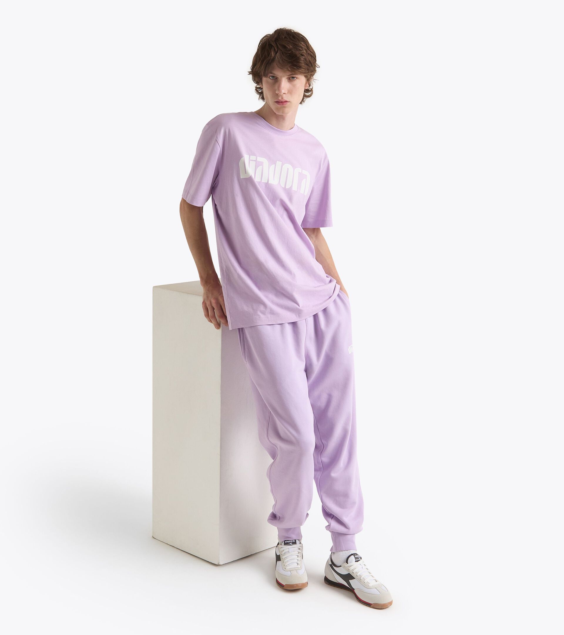 Sweatpants - All-gender PANTS ATHL. LOGO WING VIOLET - Diadora
