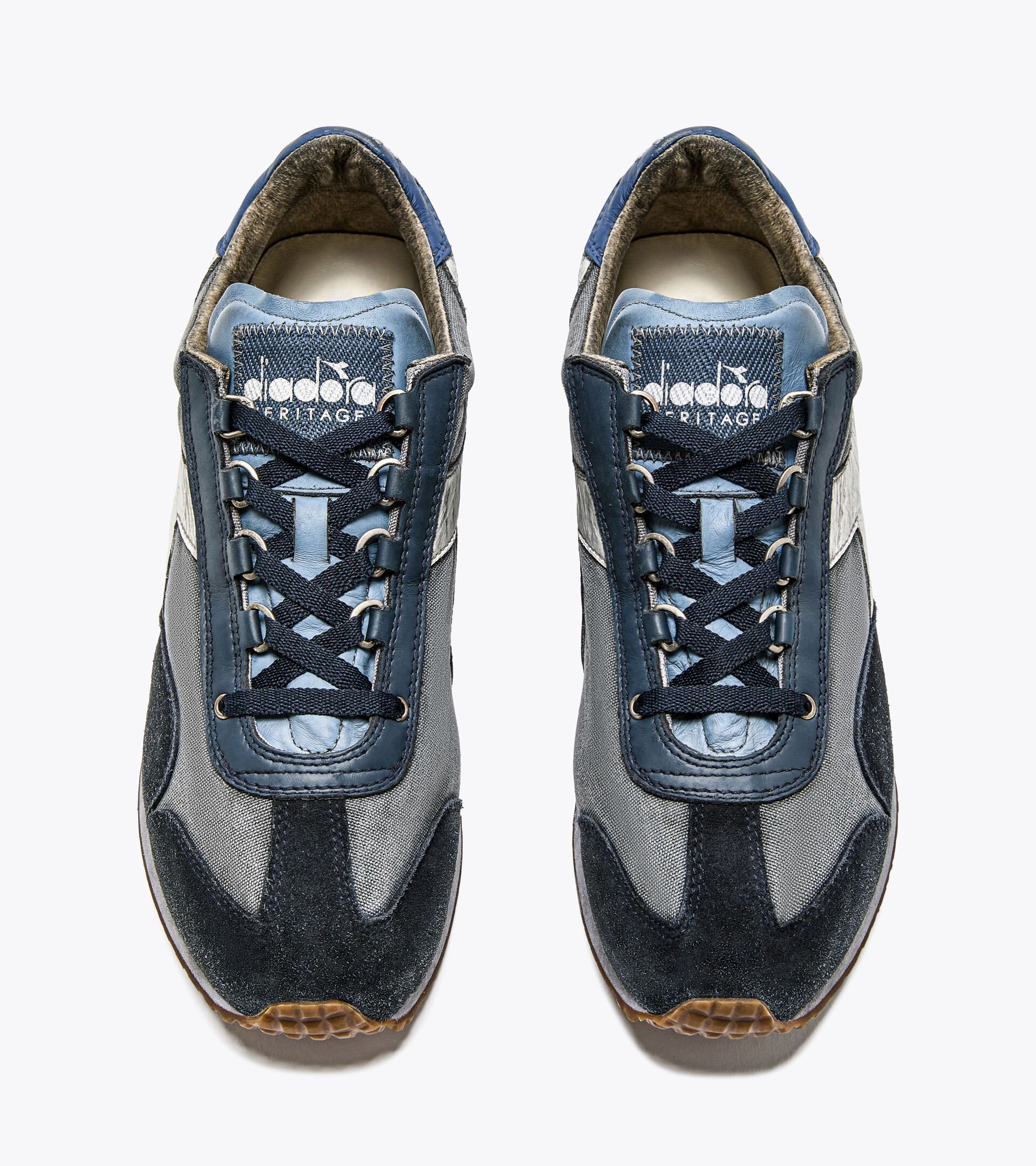 Heritage shoe - Gender Neutral EQUIPE H DIRTY STONE WASH EVO BLUE FOG - Diadora