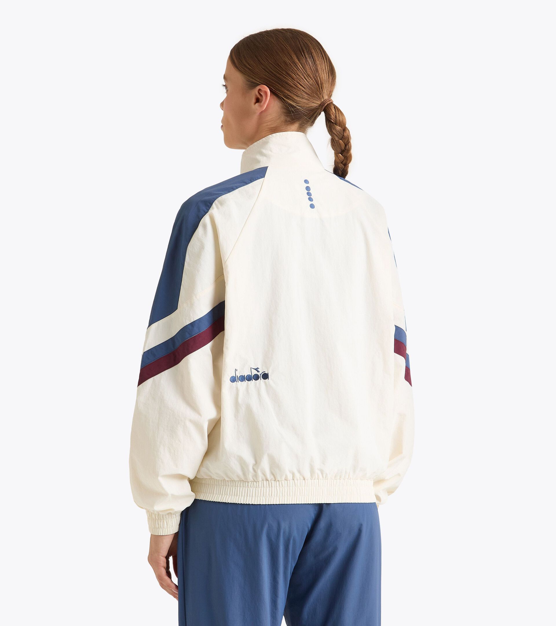 Chaqueta de tenis - Competición - Para todos los géneros U. TRACK JACKET MATCH BLANCO MURMURAR - Diadora