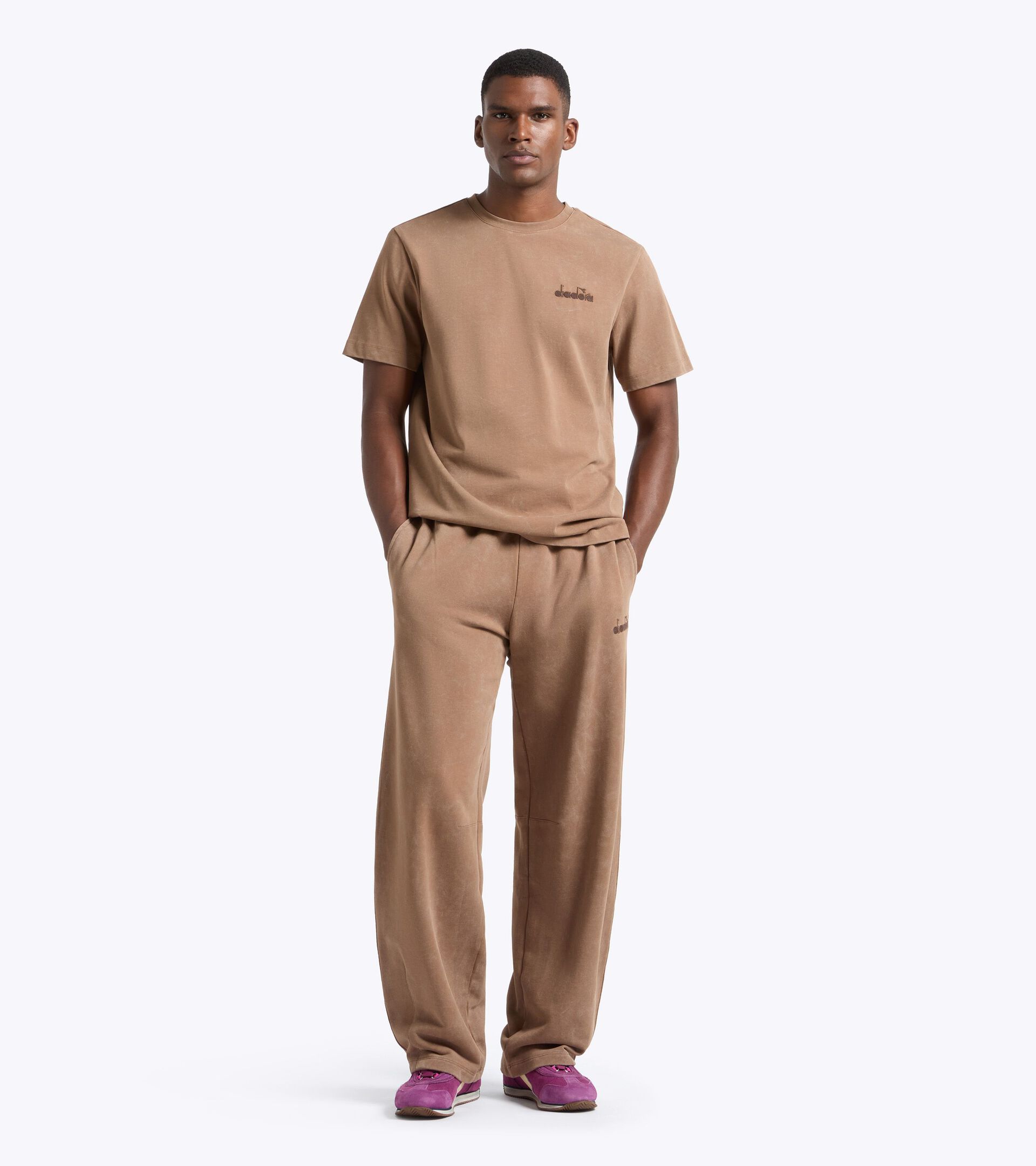 Short-sleeved T-shirt - Regular fit - Men&rsquo;s T-SHIRT SS AVENUE LAB II TOASTED COCONUT - Diadora