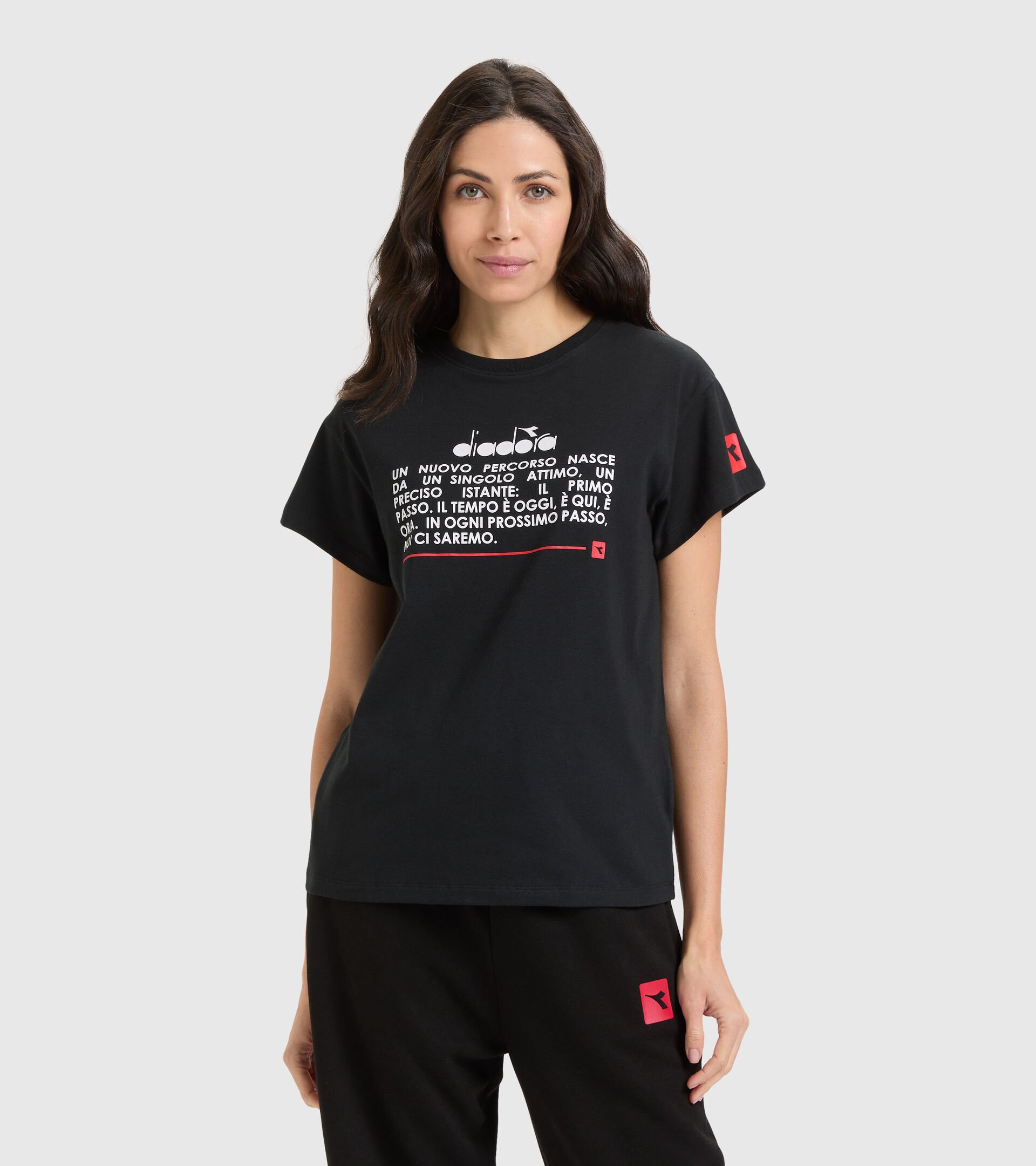 Sportliches T-Shirt - Damen  L. T-SHIRT SS URBANITY SCHWARZ - Diadora