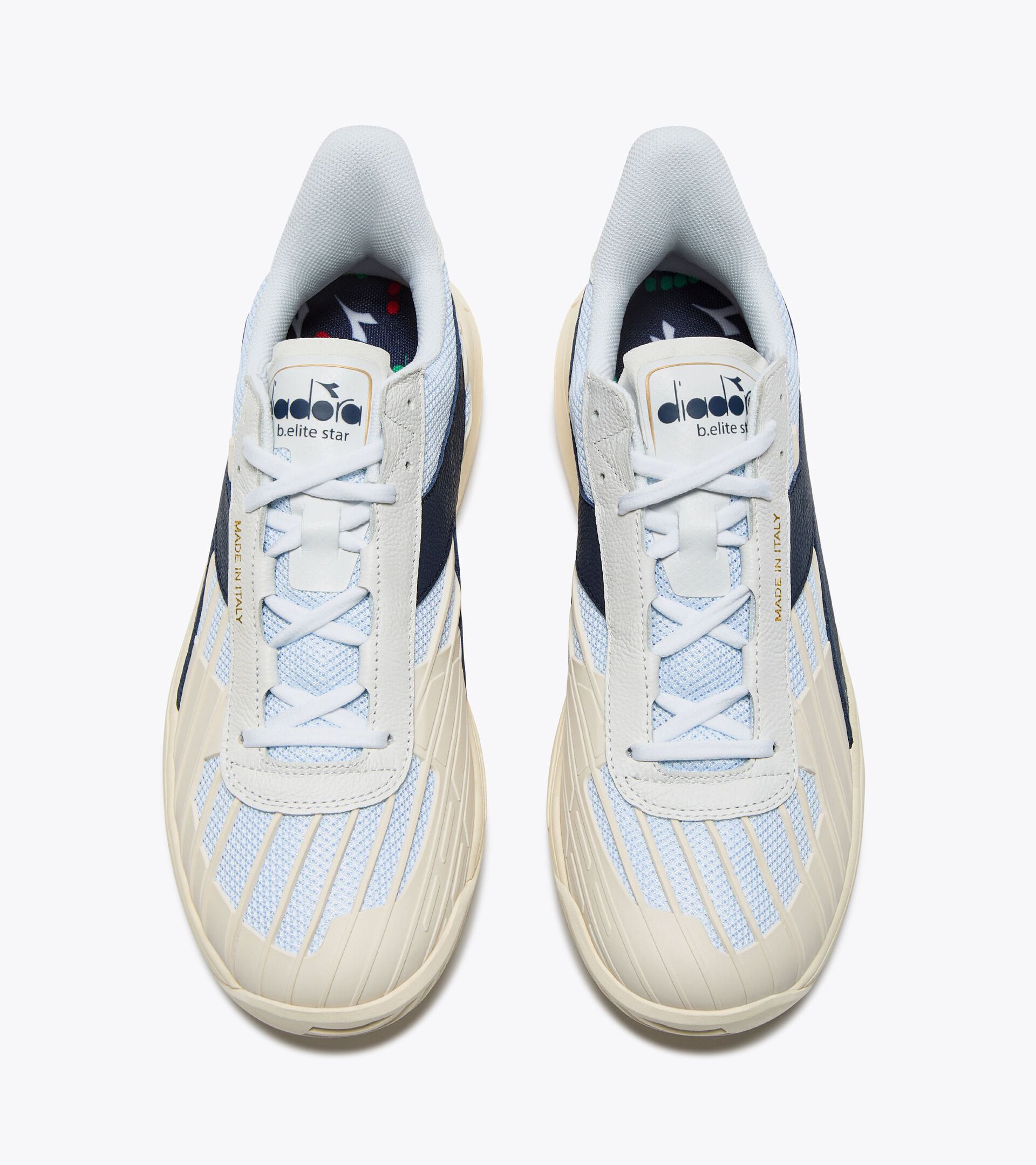 Made In Italy tennis shoe - All-gender B. ELITE STAR WHITE/BLUE CORSAIR - Diadora