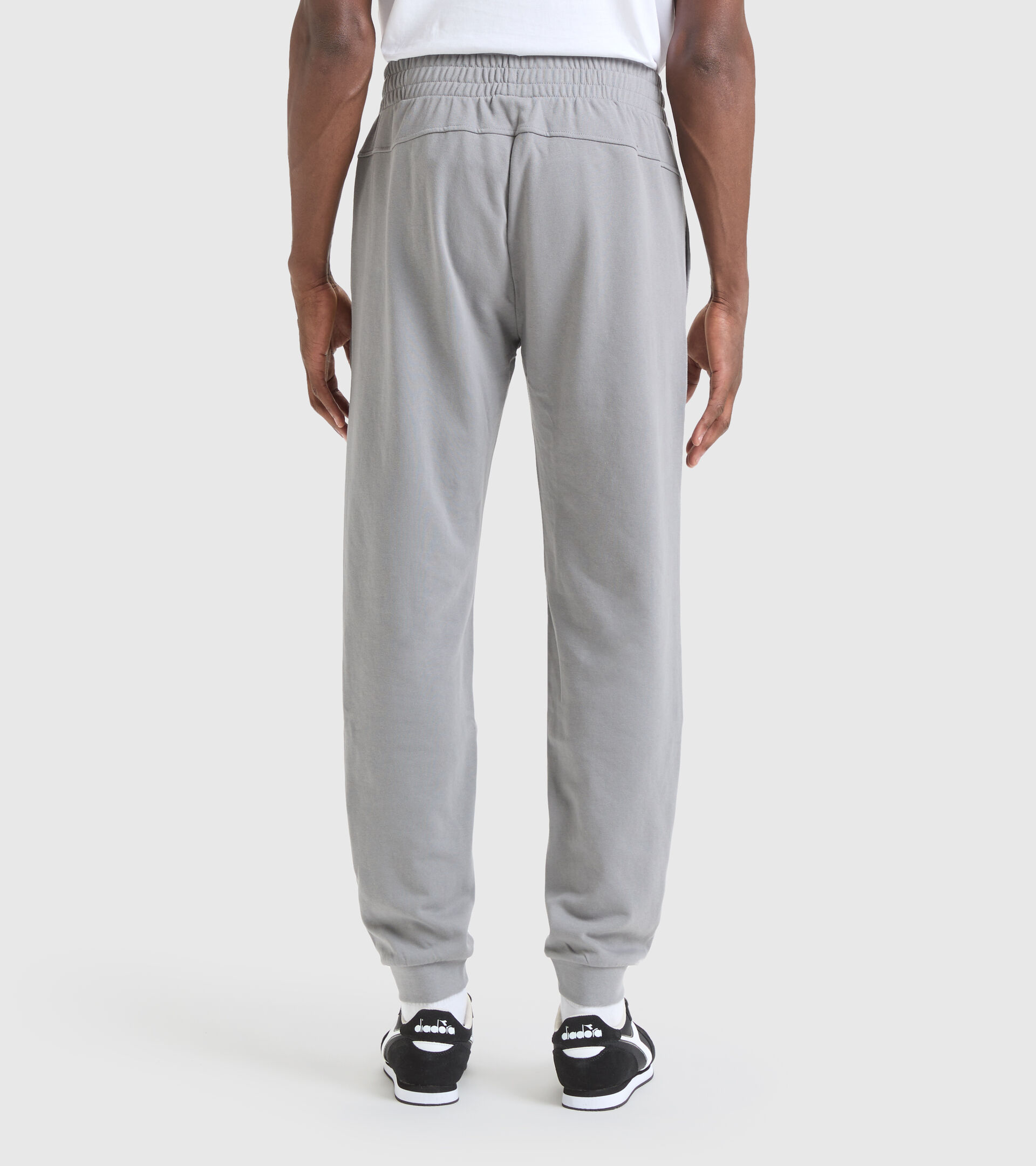 Cotton terrycloth sports trousers - Men PANT CUFF CORE GRAY MOUSE - Diadora