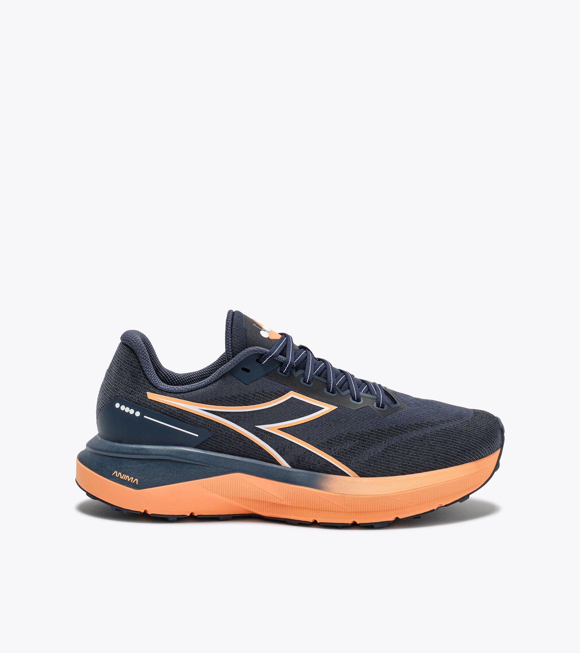 Running shoe - Stability, comfort and durability - All-gender
 NUCLEO 2 GR AFTER MIDNIGHT /PEACH COBBLER - Diadora