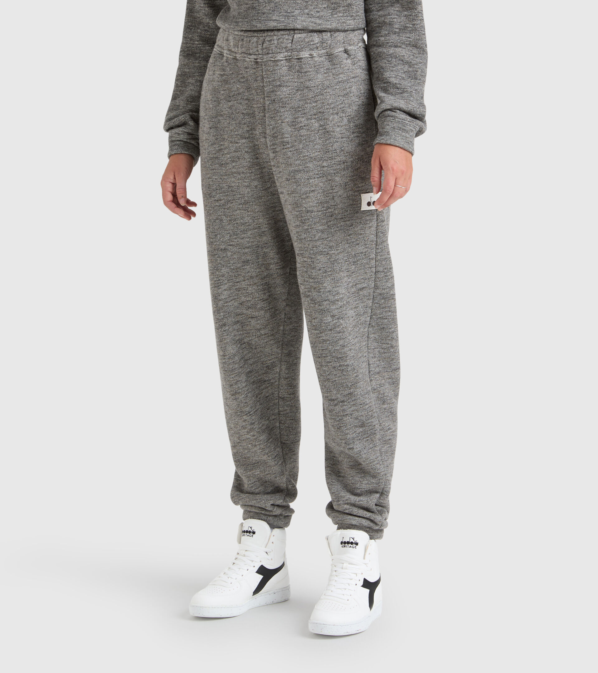 Sporthose - Damen L. PANT MANIFESTO 2030 TURKE KOFFEE BRAUN MELANGE - Diadora