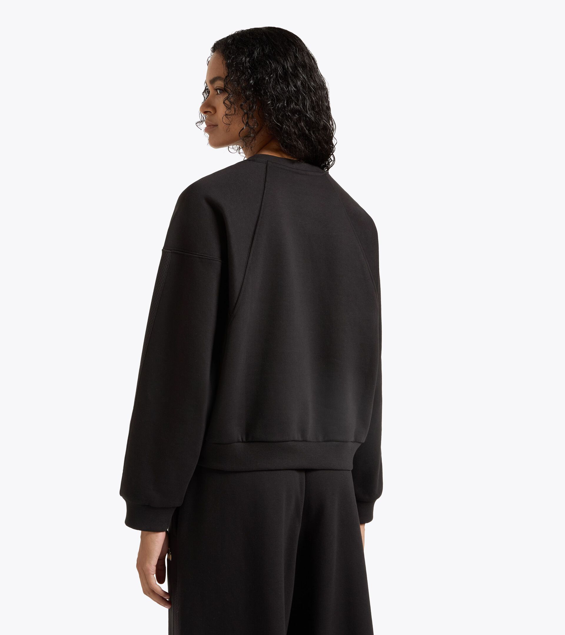Sweatshirt aus Jersey - Comfort Fit - Damen L. SWEATSHIRT LOGO (BR) SCHWARZ - Diadora
