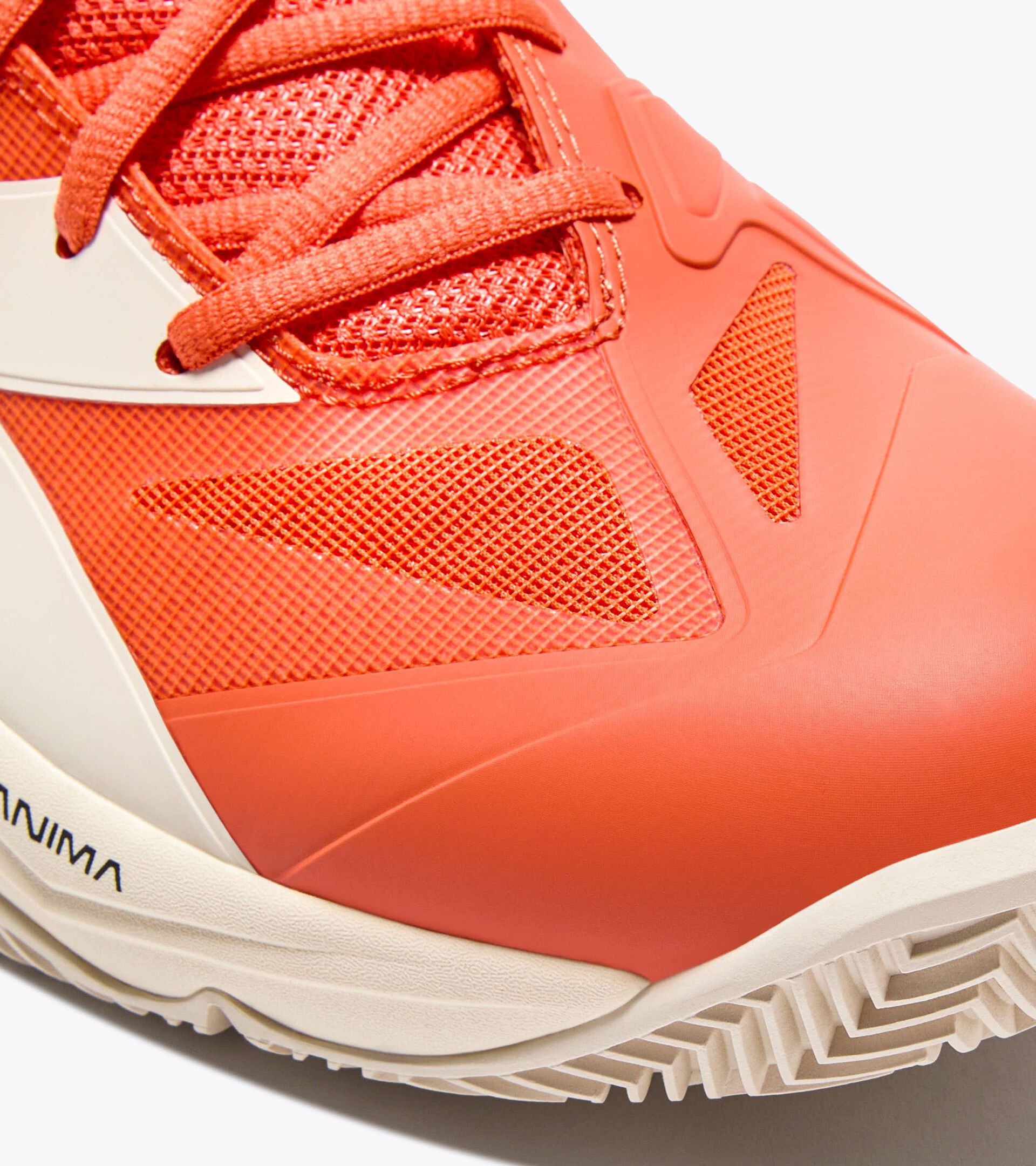 Tennis shoe for clay courts - Stability & control - Women&rsquo;s
 B.ICON 3 CLAY NASTURTIUM /WHISPER WHITE - Diadora