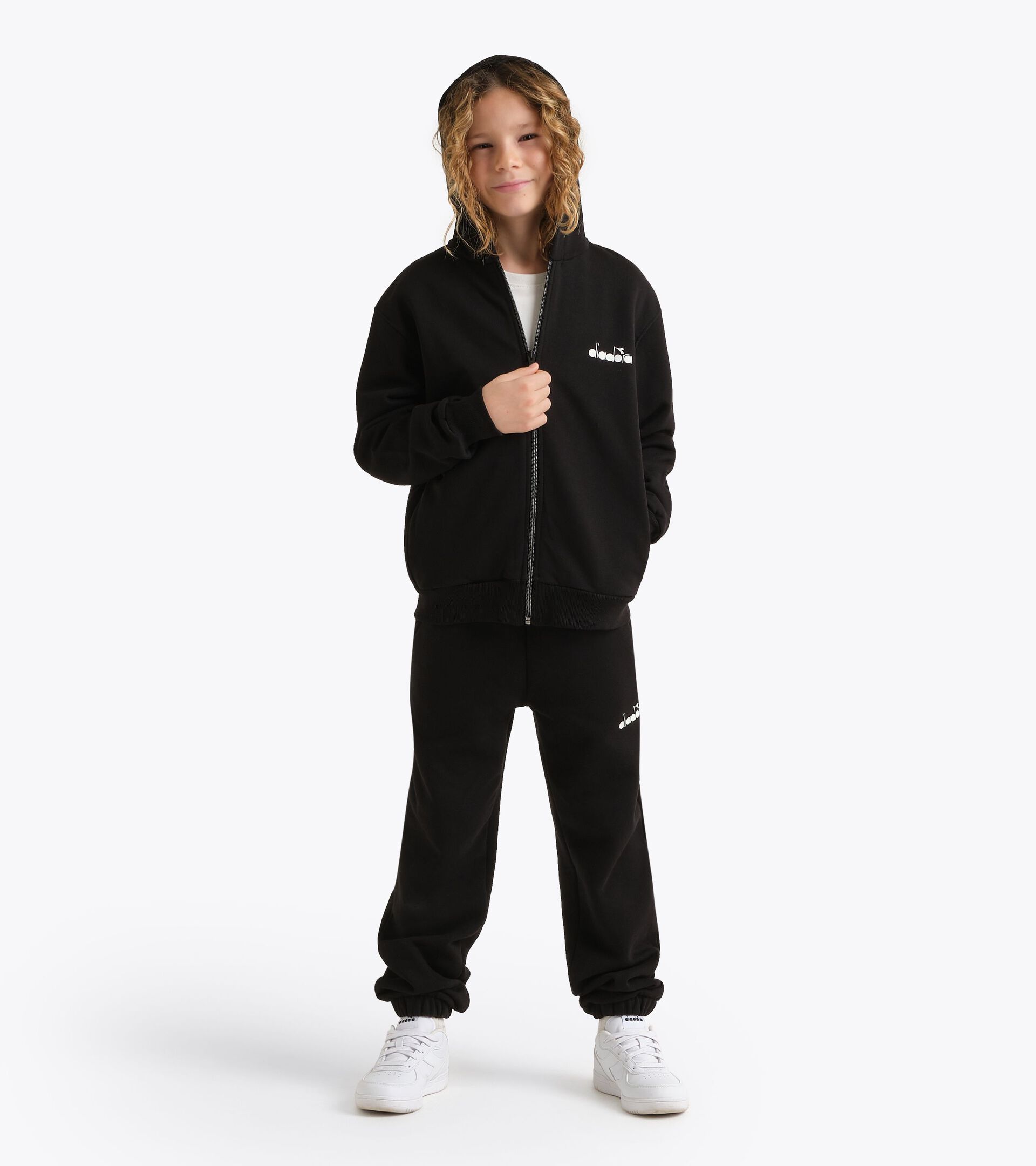 Zipped hoodie - Boys 
 JB. HOODIE FZ COMIC BLACK - Diadora