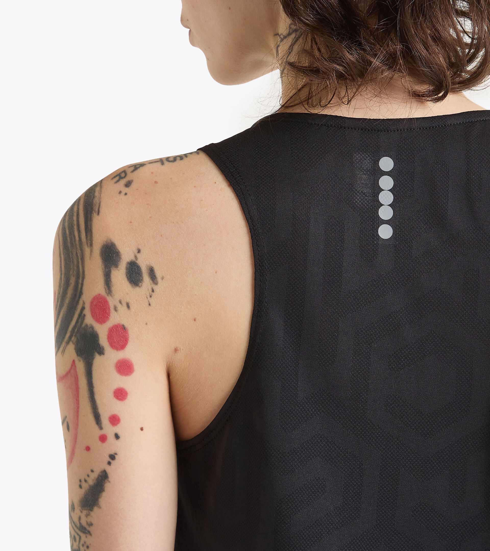 Running-Tanktop - Leichtes Coolcore-Gewebe - Damen L. SUPER LIGHT TANK SCHWARZ - Diadora